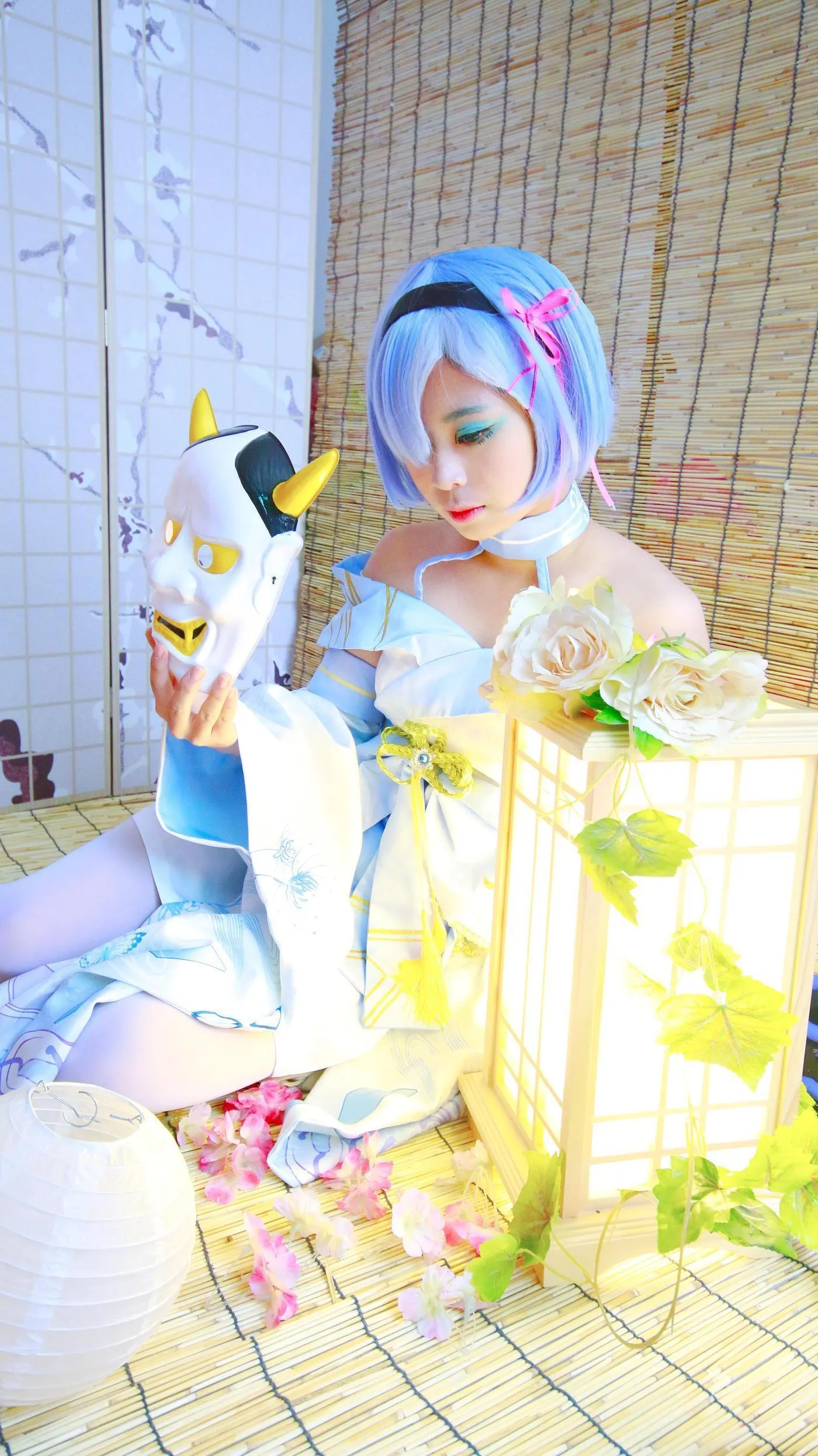 夏柠柠 – NO.39 RE从零开始的异世界生活COS雷姆拉姆 [21P]插图6