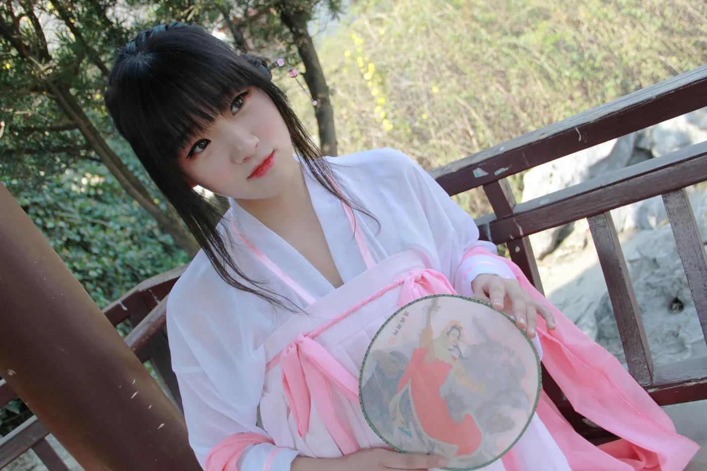 夏柠柠 – NO.47 汉服樱花粉 [12P]插图7