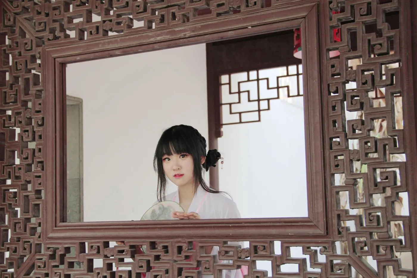 夏柠柠 – NO.47 汉服樱花粉 [12P]插图1