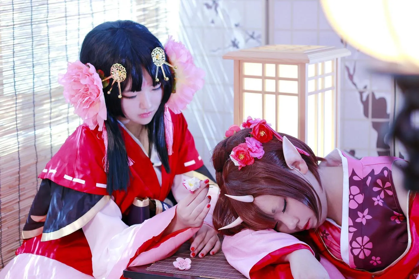 夏柠柠 – NO.51 明阳师手游COS御姐樱花妖 [7P]插图6