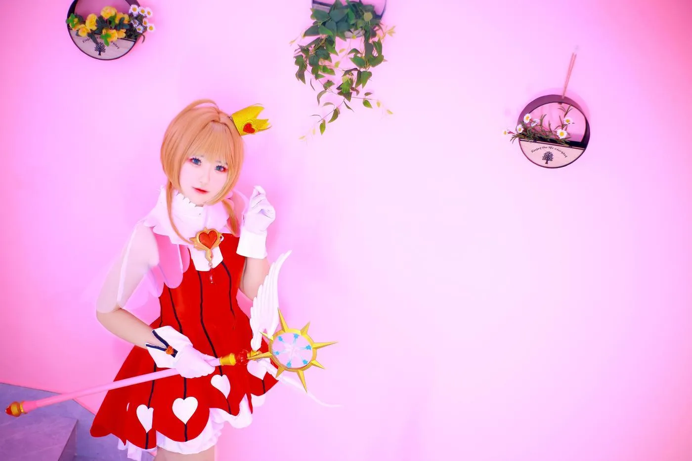 夏柠柠 – NO.53 魔卡少女樱COS小樱COS正片 [8P]插图6