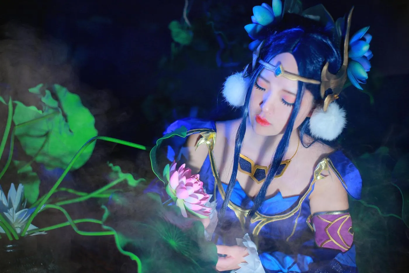 夏柠柠 – NO.57 王者荣耀COS貂蝉水景 [9P]插图5