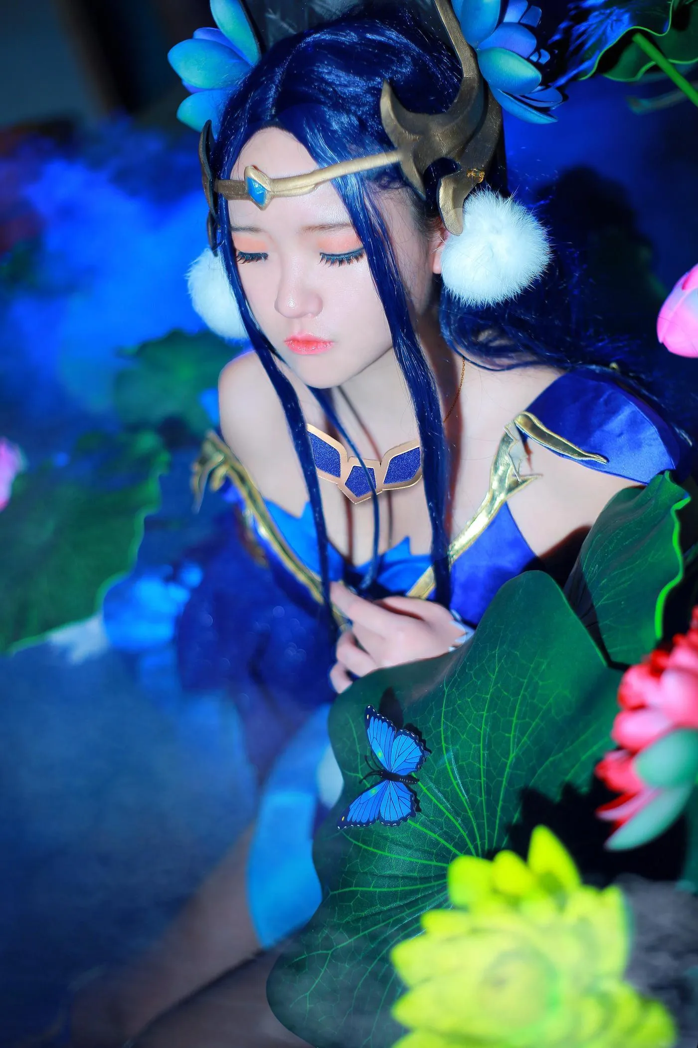 夏柠柠 – NO.57 王者荣耀COS貂蝉水景 [9P]插图7