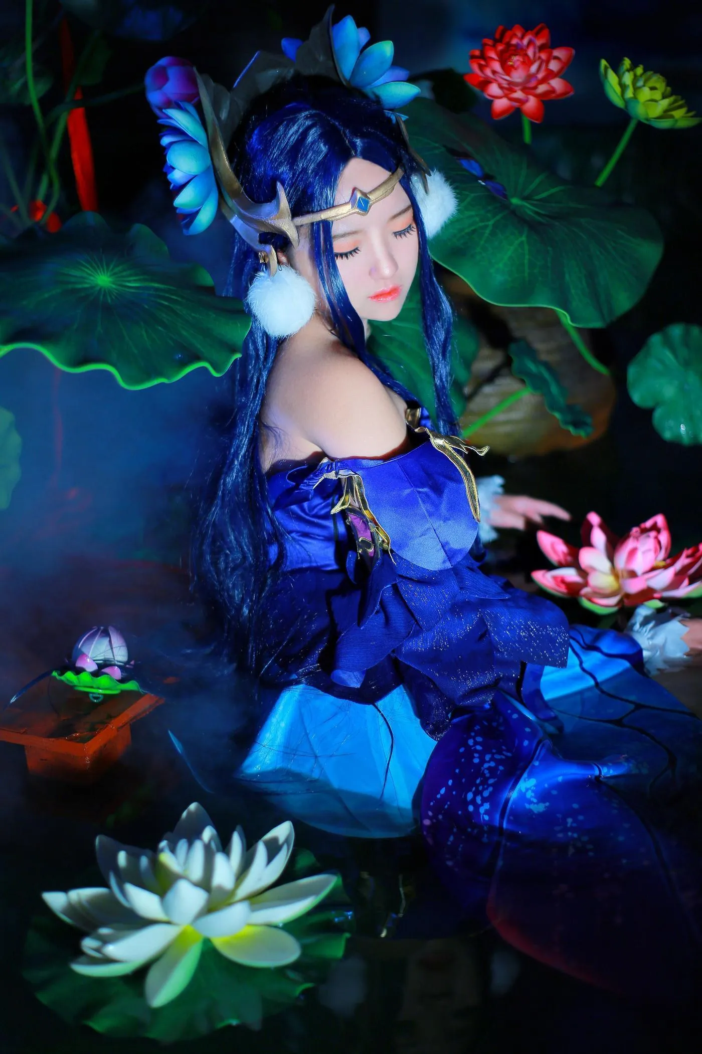 夏柠柠 – NO.57 王者荣耀COS貂蝉水景 [9P]插图8