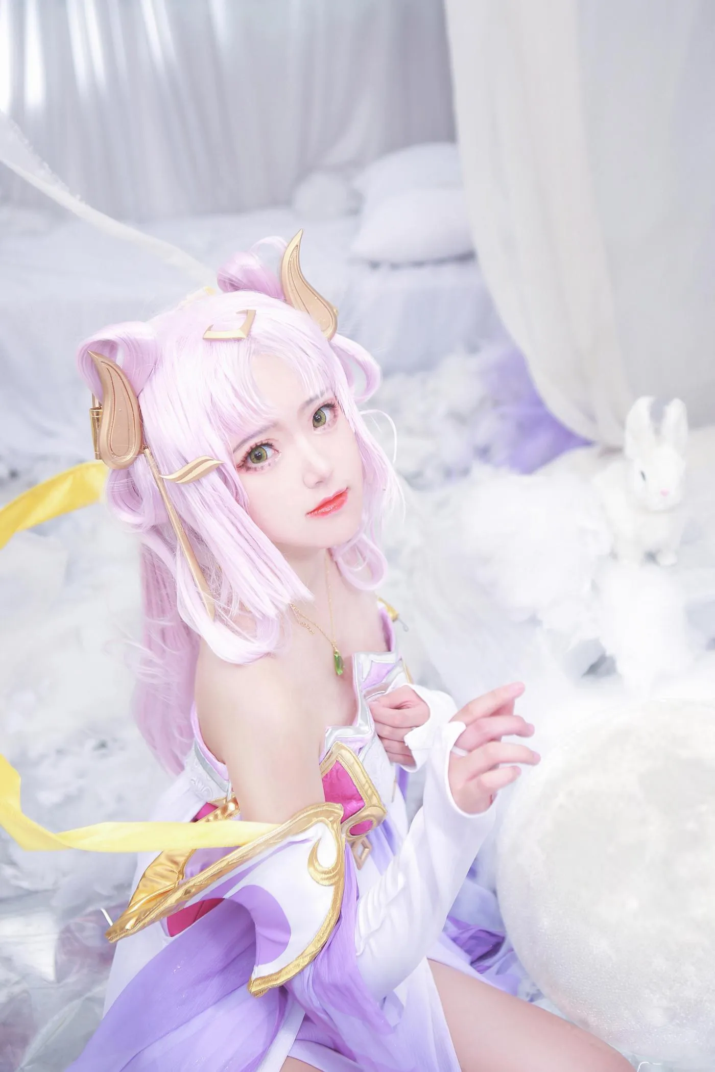 夏柠柠 – NO.64 王者荣耀COS正片嫦娥 [9P]插图6