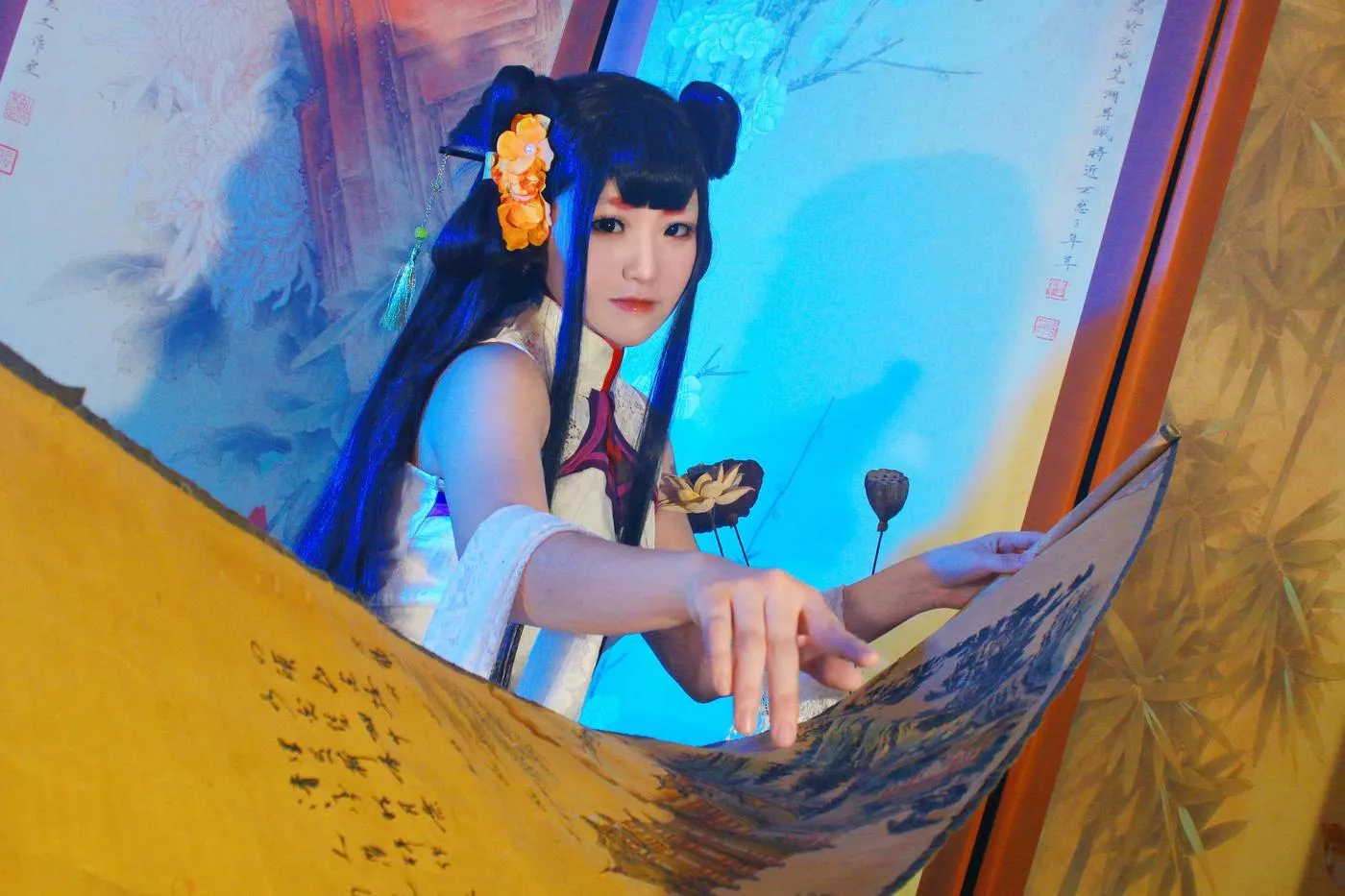 夏柠柠 – NO.71 阴阳师手游COS旗袍暮景斜芳殿，年华丽绮 [18P]插图2
