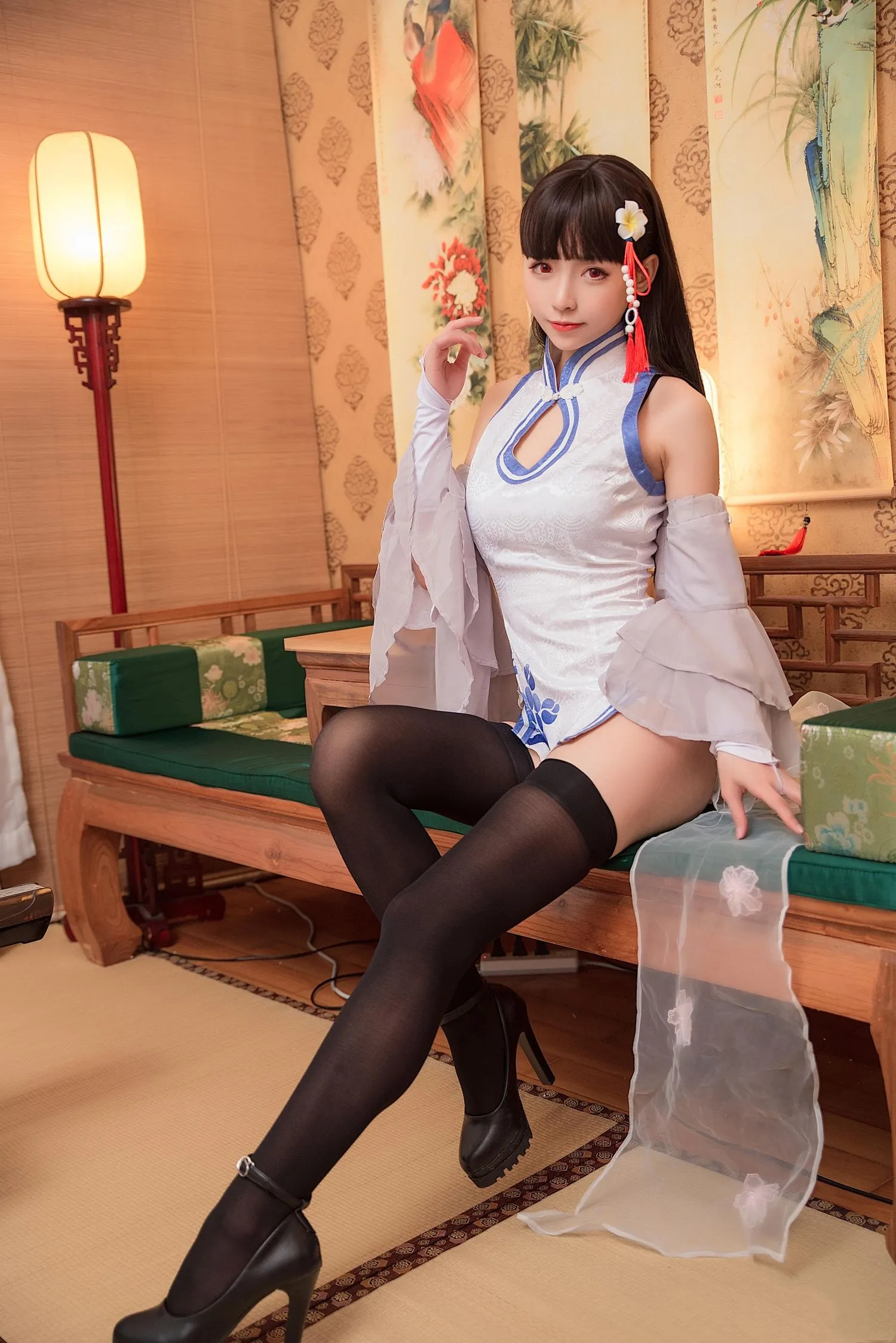 大大卷卷小卷 NO.003 黑丝旗袍 [8P]插图7