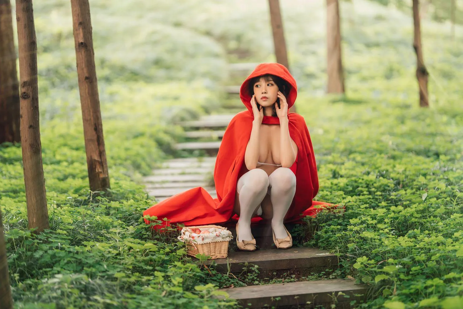 奈汐酱nice – NO.22 大红帽 [31P]插图3