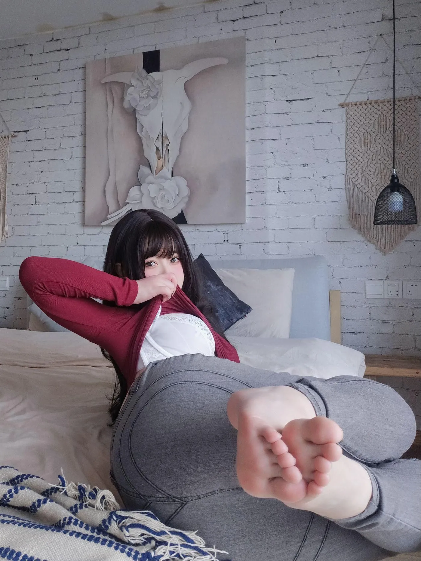 女主K – NO.05 红色毛衣的丰满妹妹 [103P]插图6