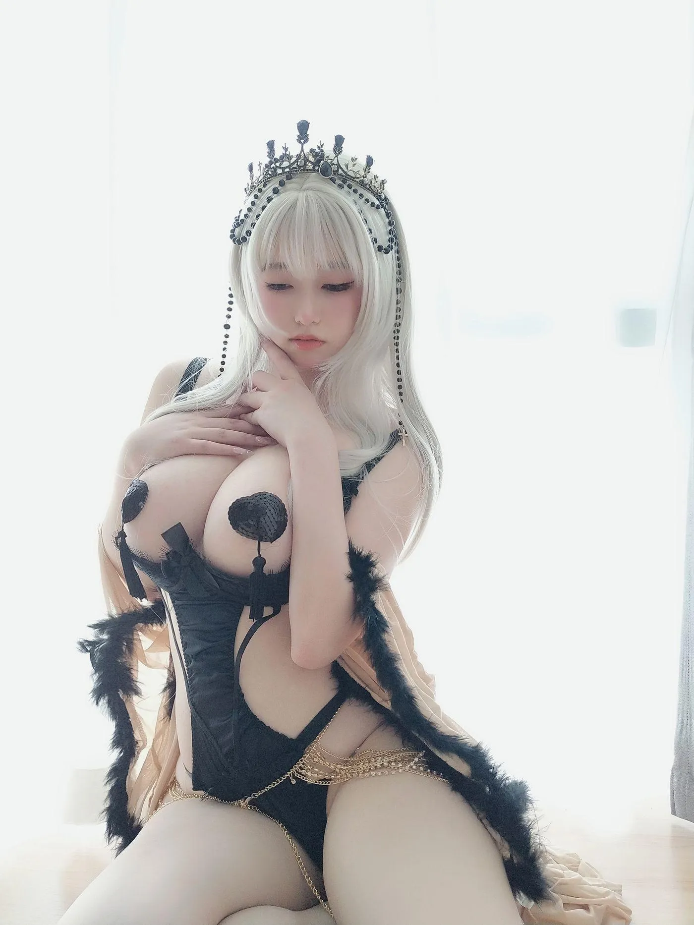 女主K – NO.10 黑双子 [70P]插图1