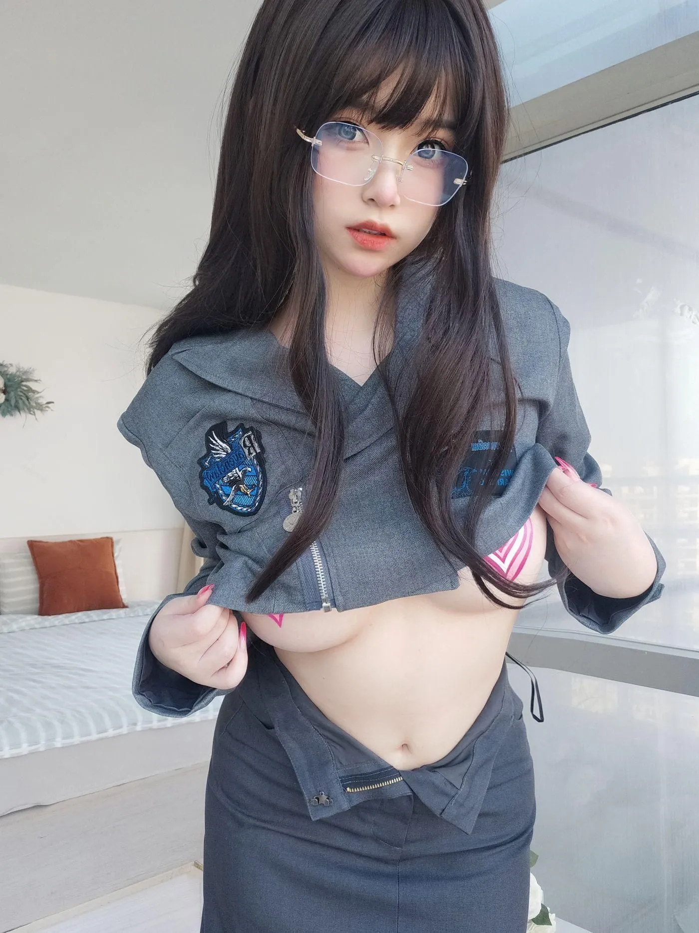 女主K – NO.17 沉默的学姐 [102P]插图4