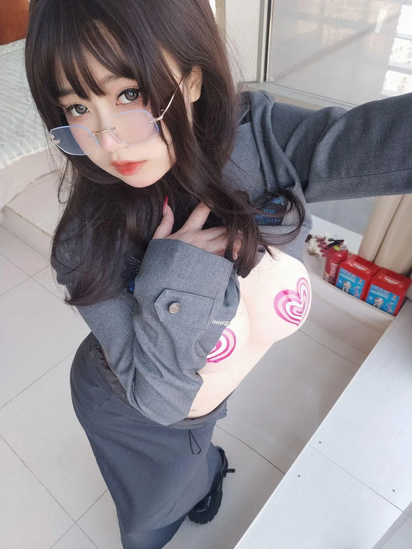 女主K – NO.17 沉默的学姐 [102P]插图8