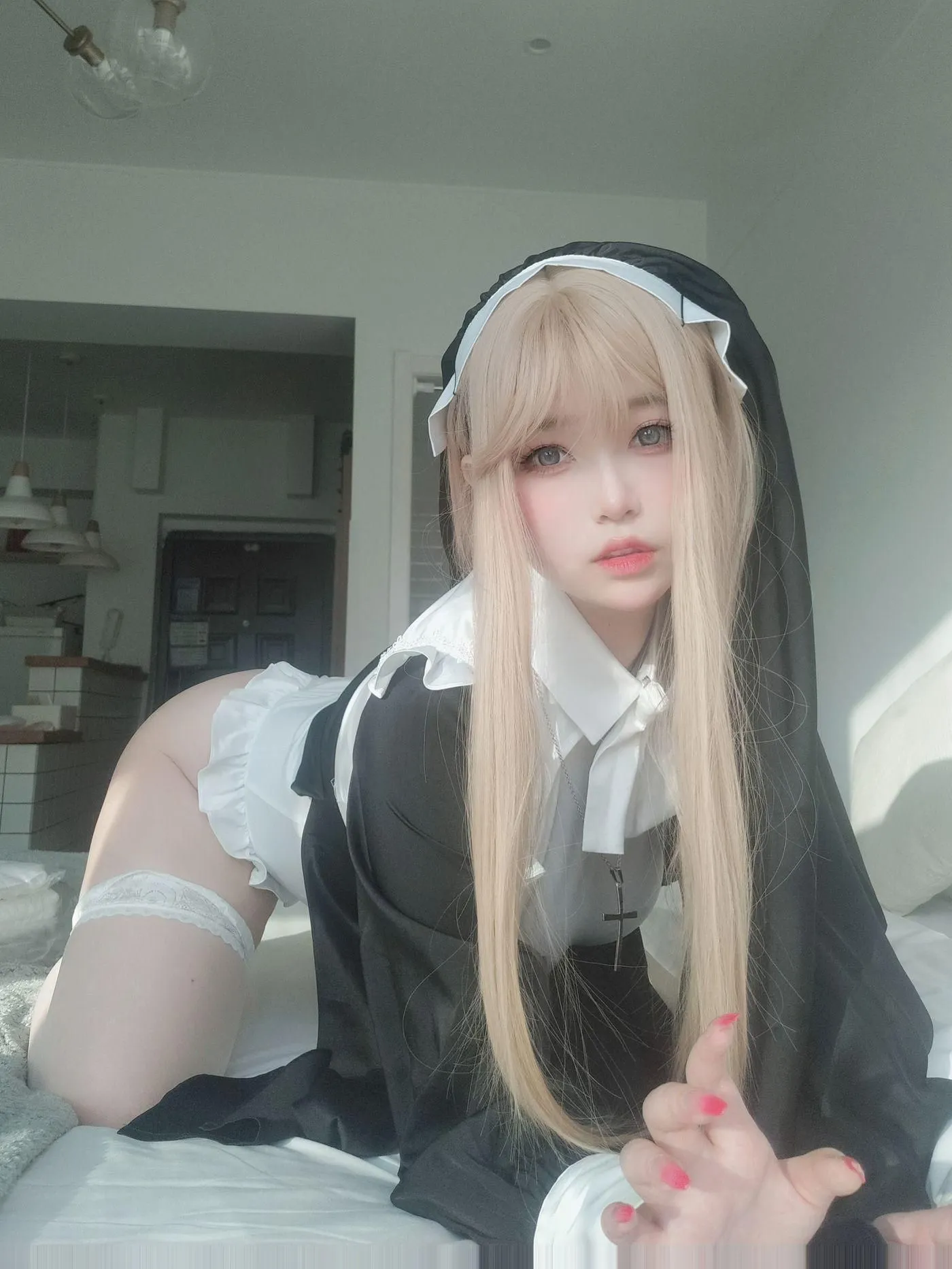 女主K – NO.18 修女 [80P]插图3