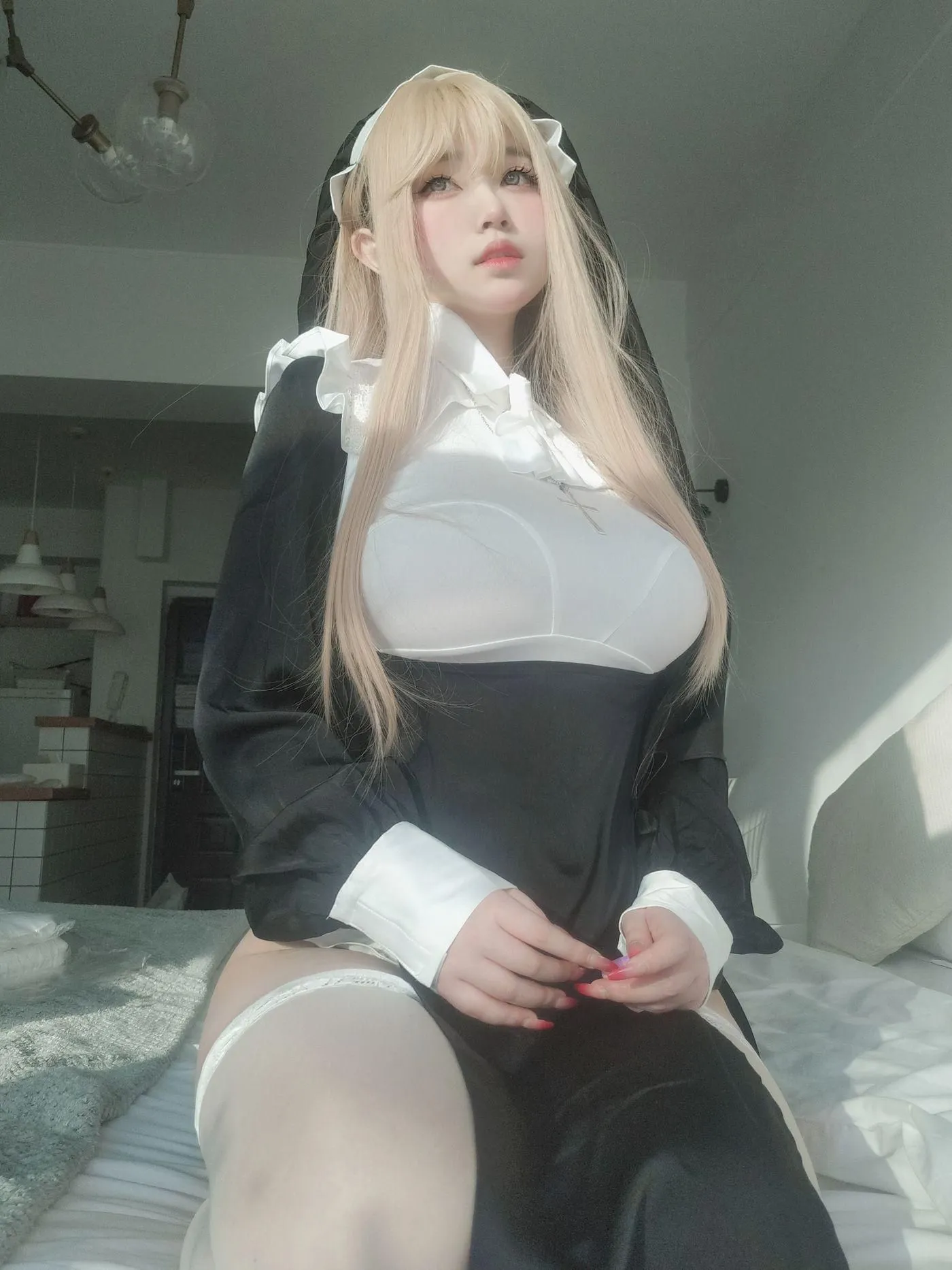 女主K – NO.18 修女 [80P]插图5