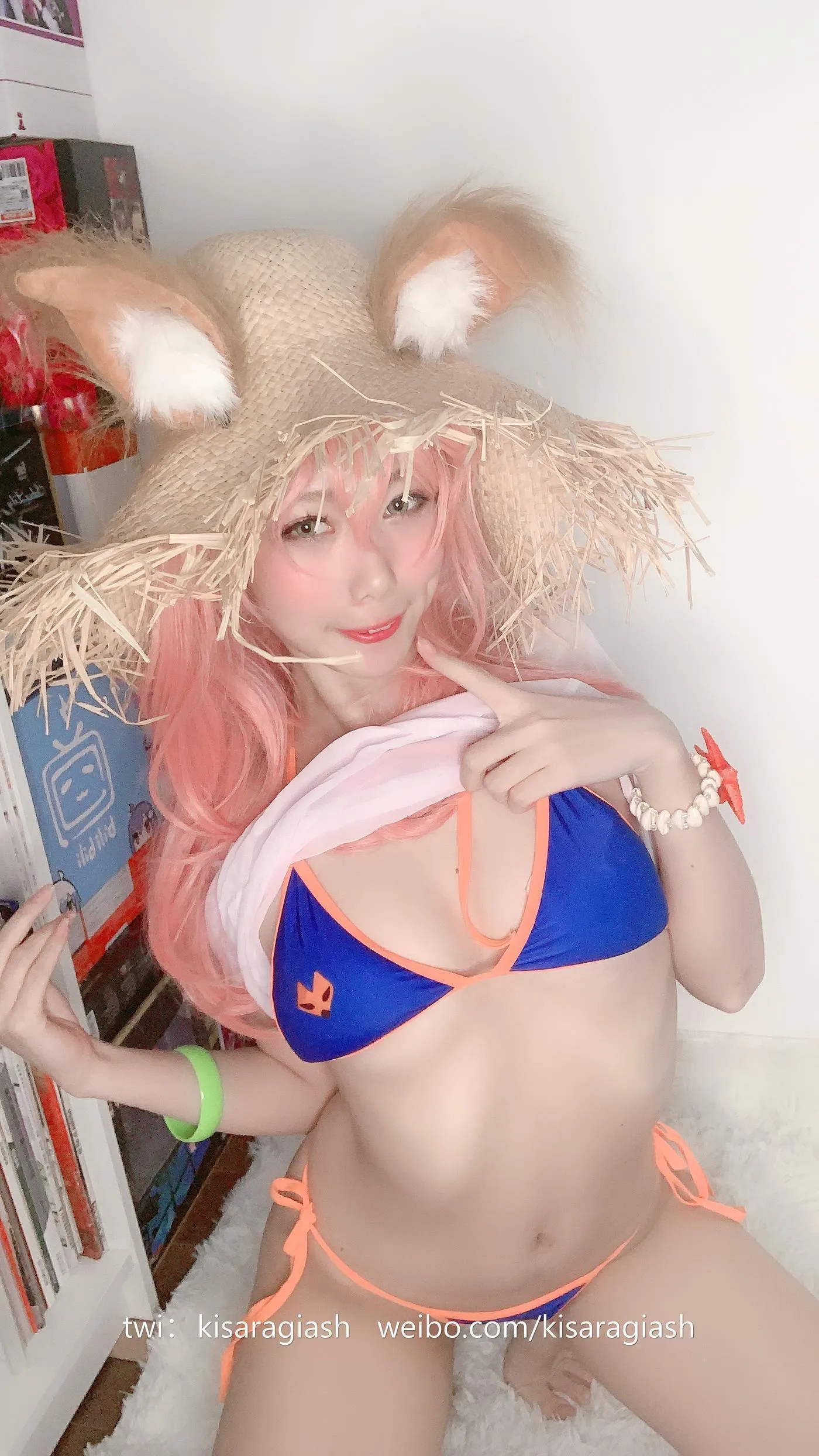 如月灰 – NO.13 玉藻前 泳装 [200P]插图8