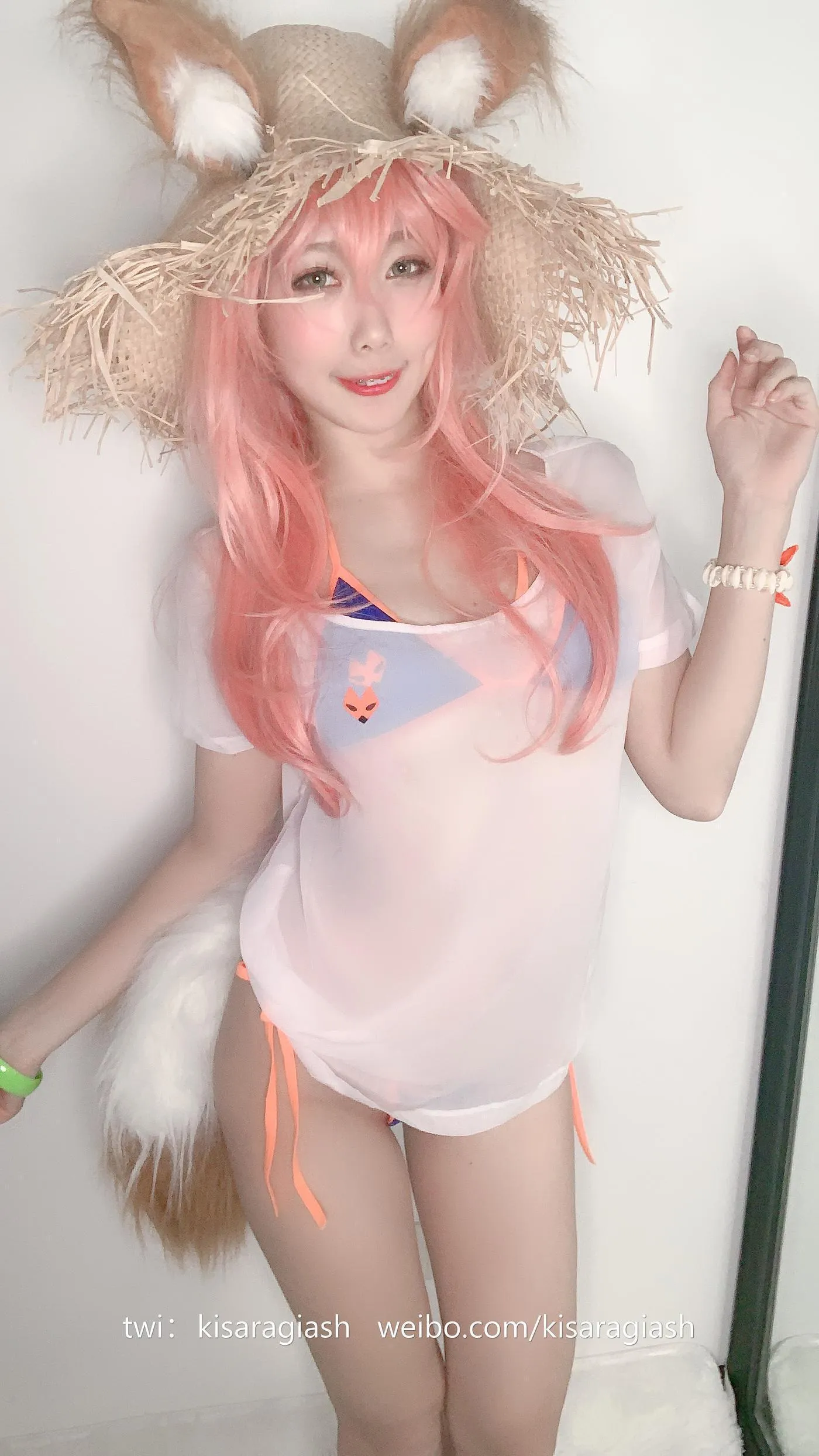 如月灰 – NO.13 玉藻前 泳装 [200P]插图8