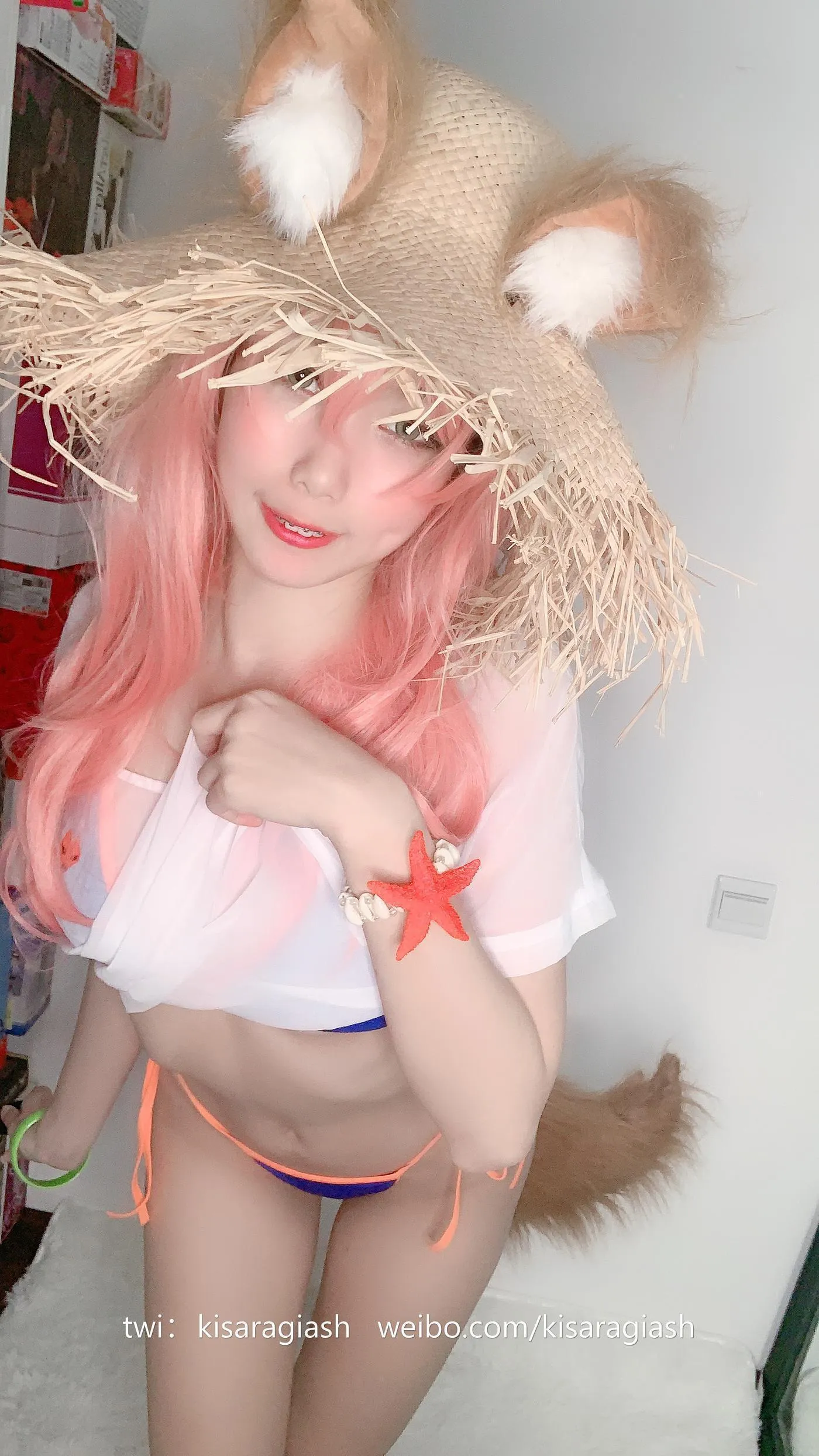 如月灰 – NO.13 玉藻前 泳装 [200P]插图7