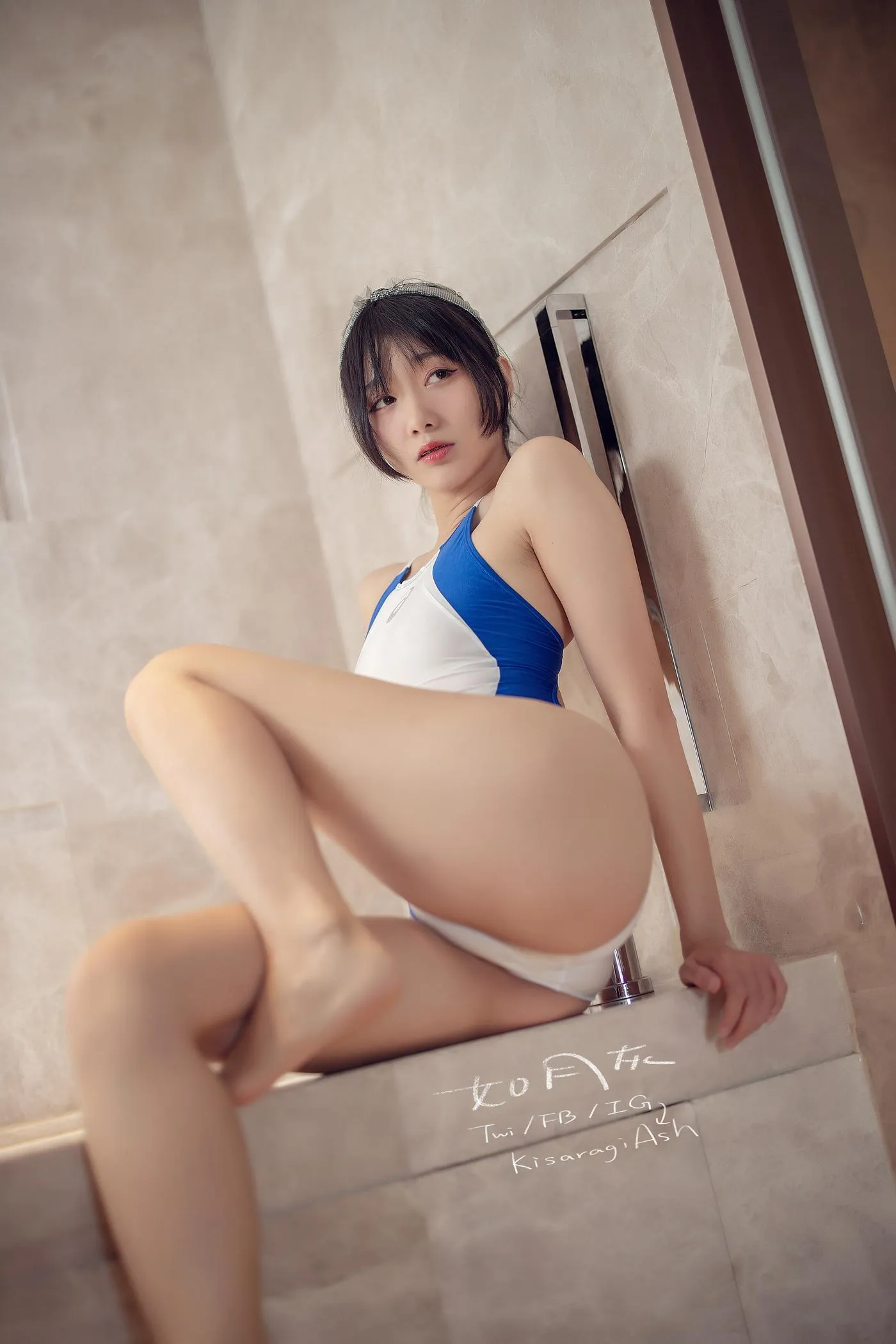 如月灰 – NO.16 -蓝白竞泳 [40P]插图7