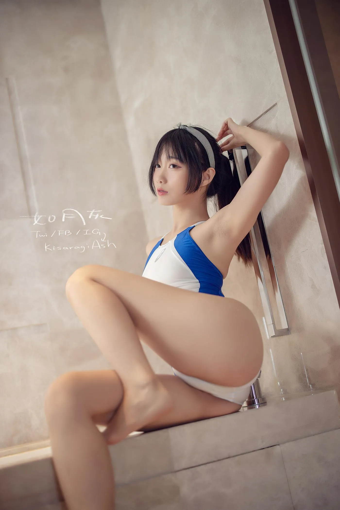 如月灰 – NO.16 -蓝白竞泳 [40P]插图8