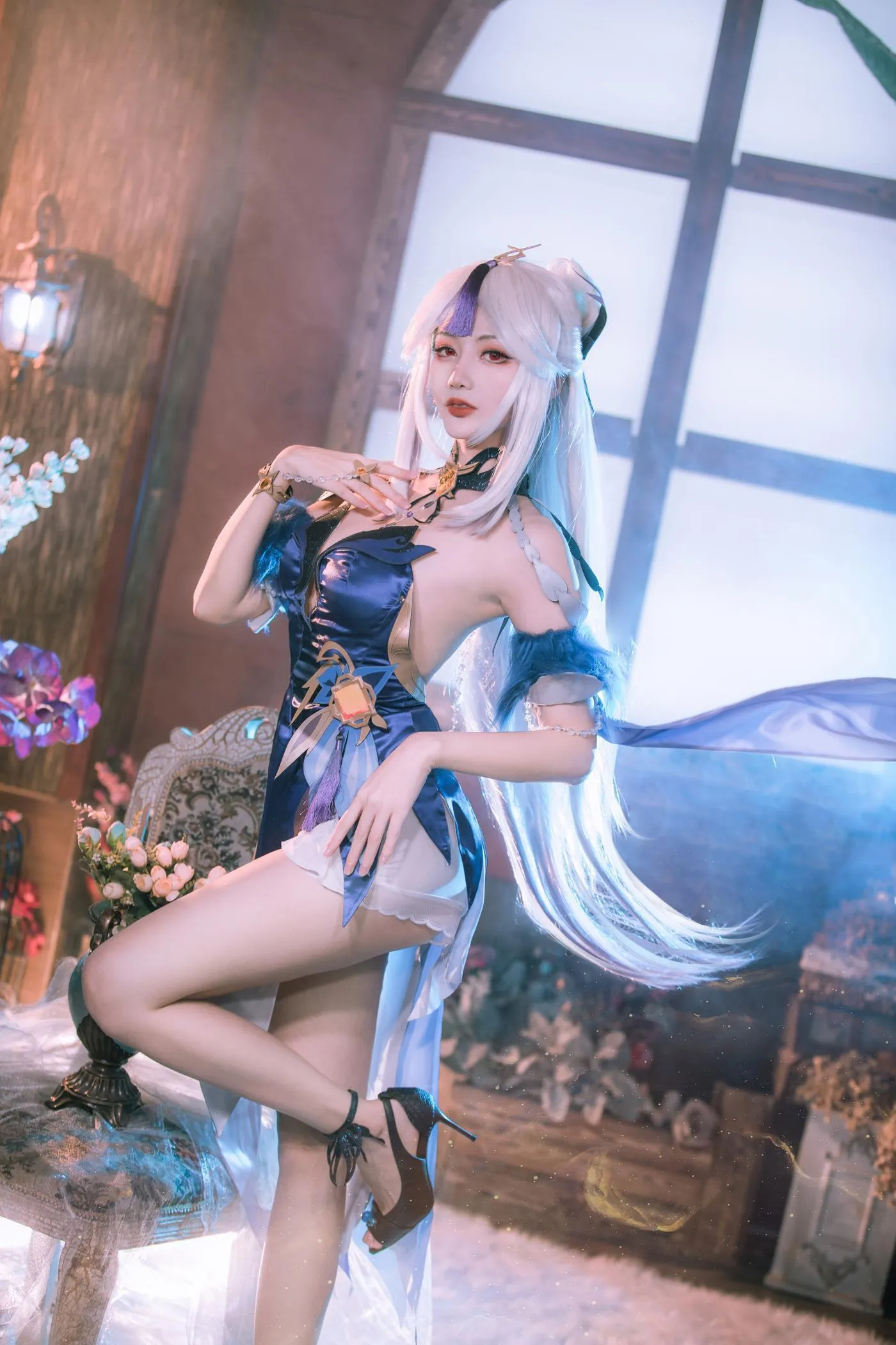 如月灰 – NO.26 原神 凝光 纱中幽兰 [11P]插图5