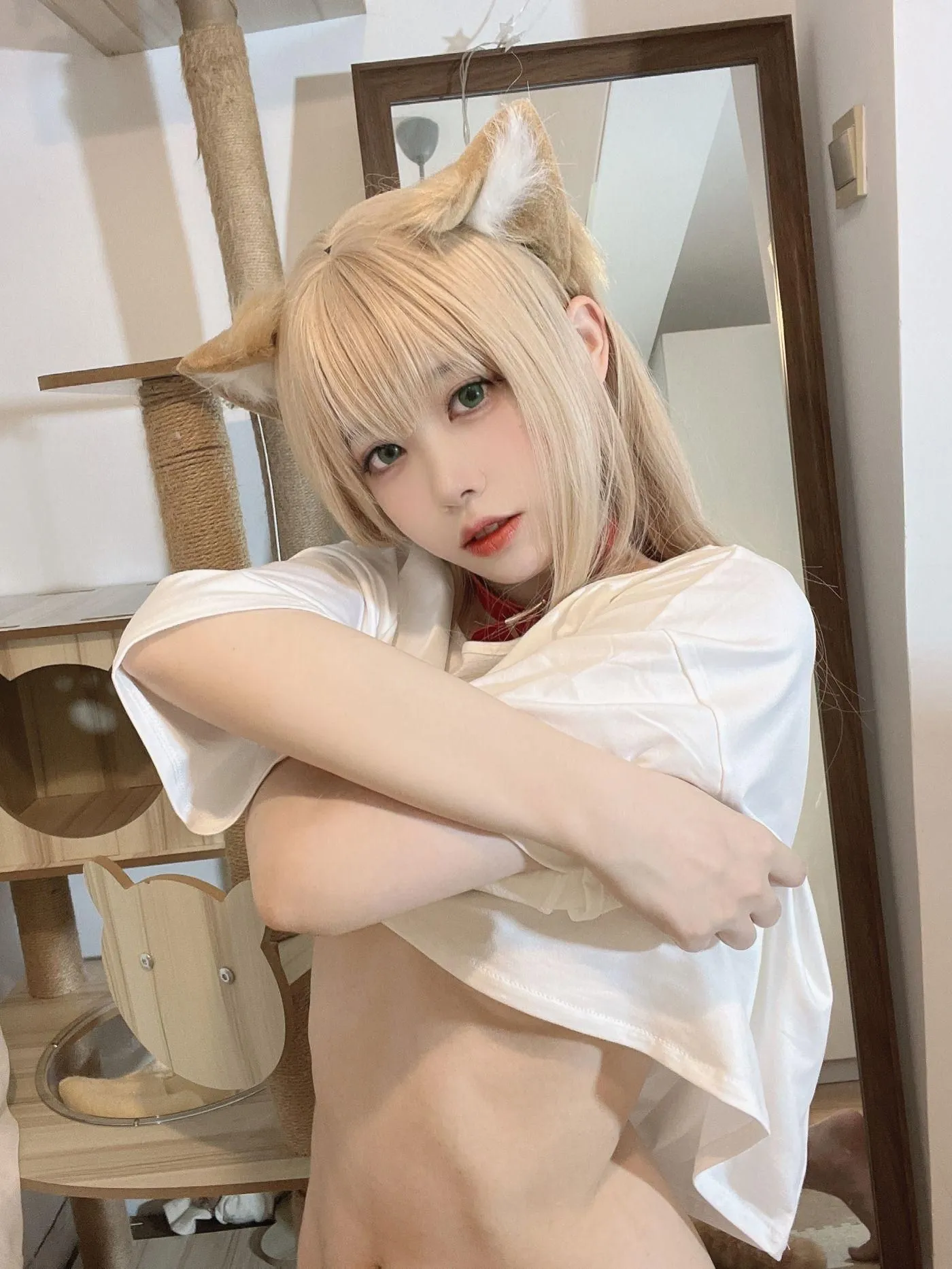 安食Ajiki – NO.02 黄豆粉-自拍 [12P]插图6