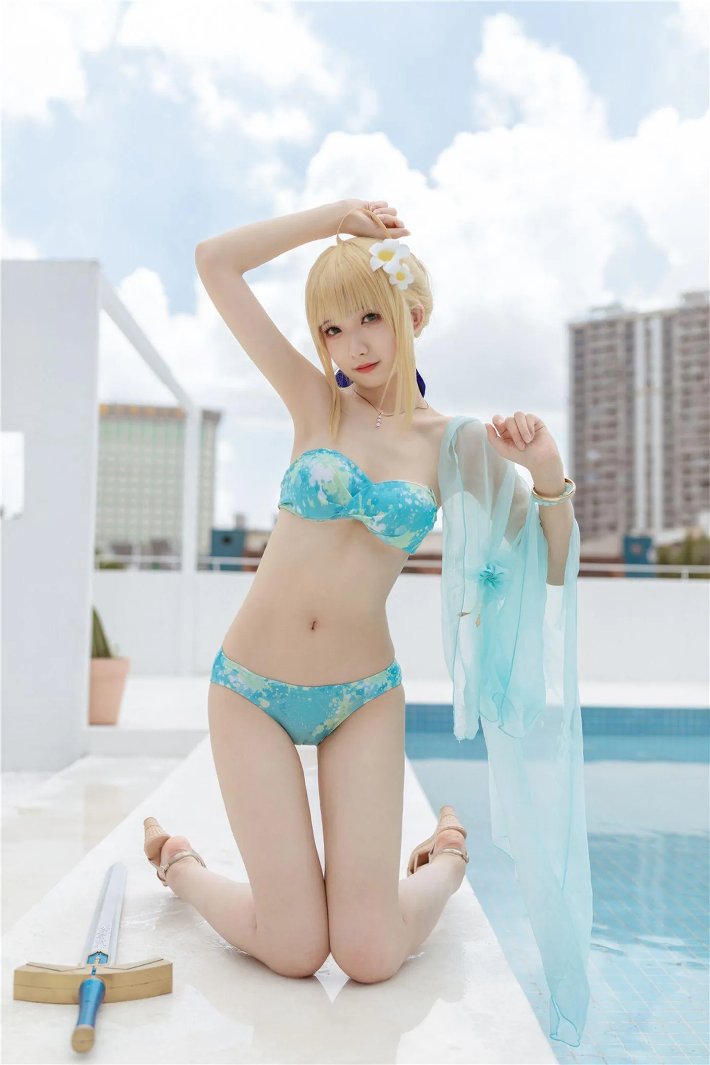 封疆疆v – NO.17 阿尔托莉雅·潘德拉贡 泳装 [40P]插图1