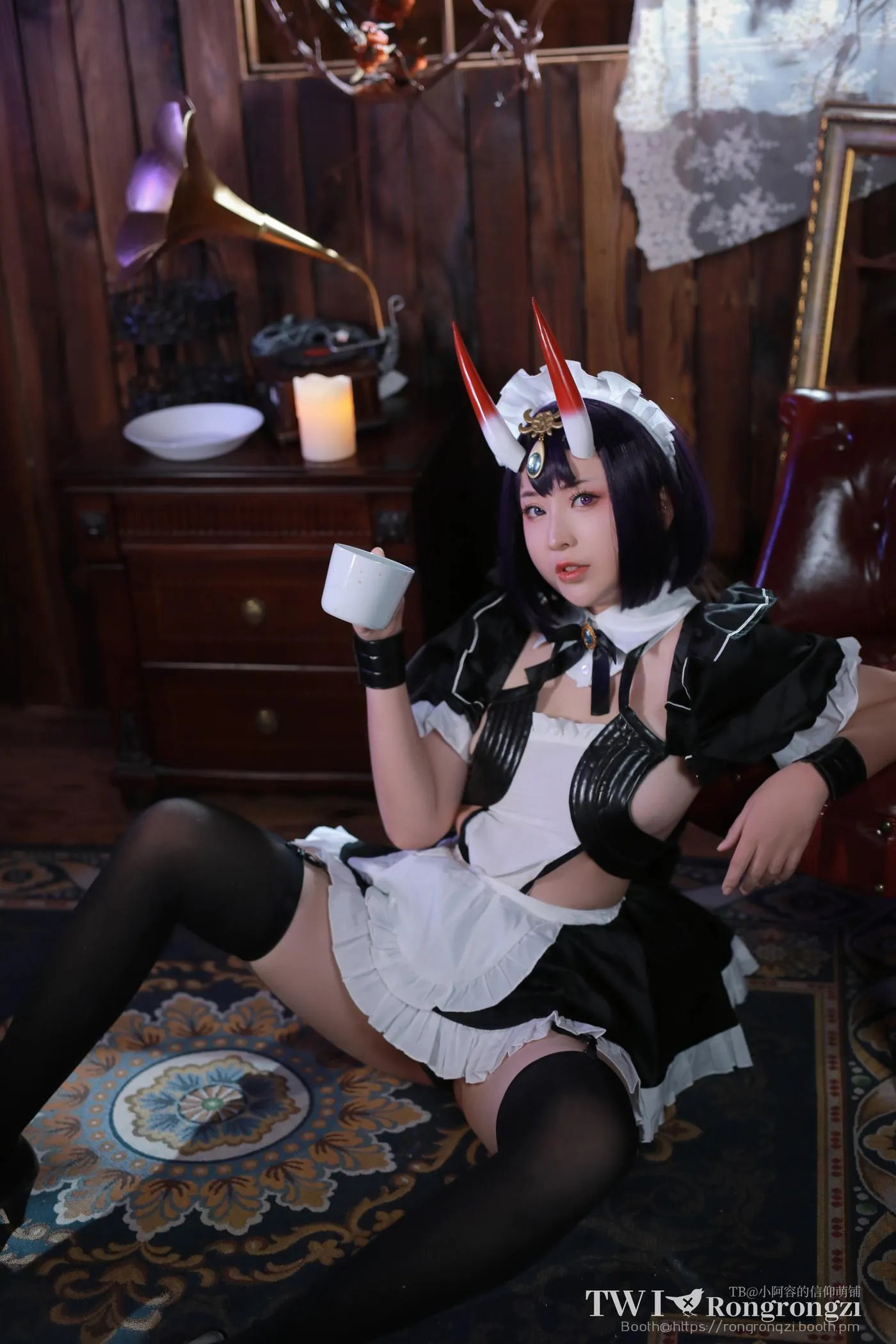 小容仔咕咕咕w – NO.08 酒吞童子女仆 [46P]插图