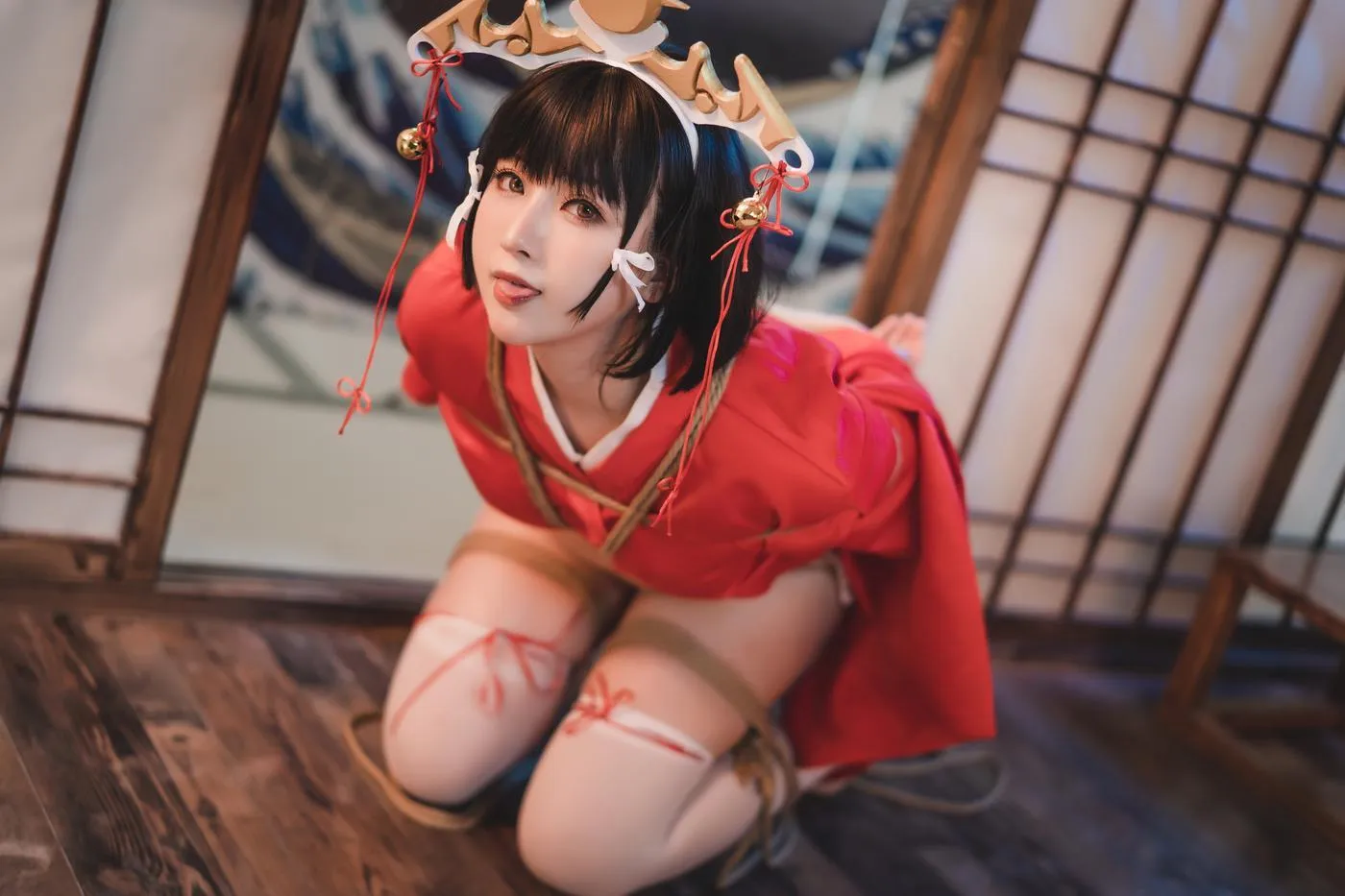 小容仔咕咕咕w – NO.16 黑兽巫女辉夜 [31P]插图