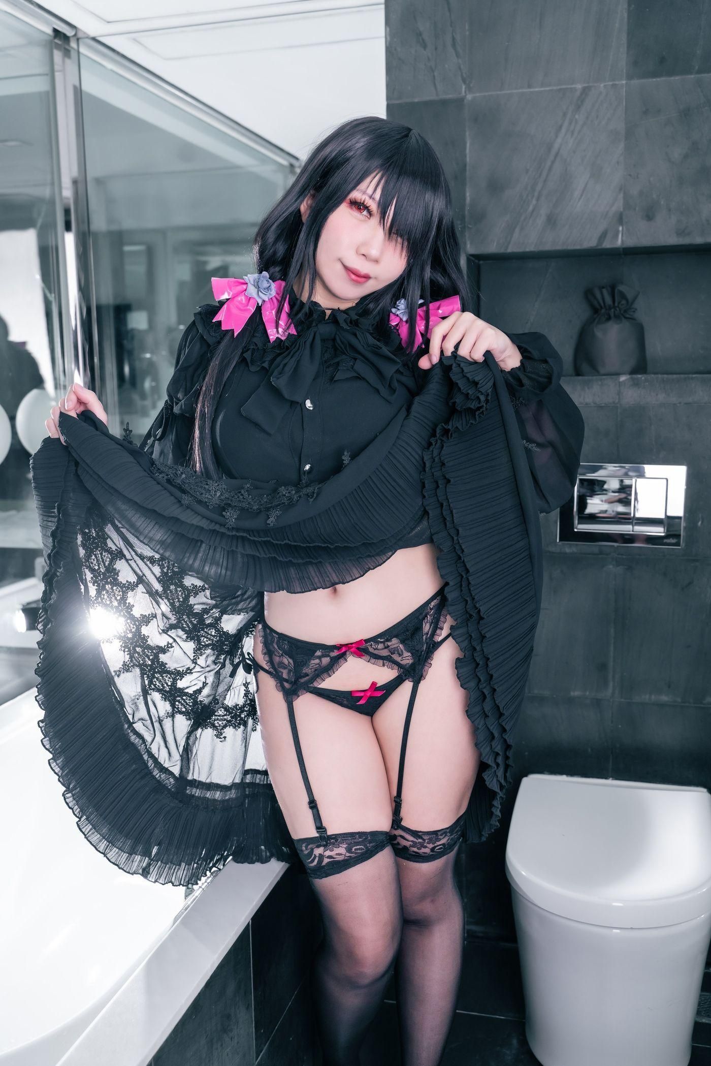 小琪-Aki – NO.02 Kurumi Black Underwear [39P]插图