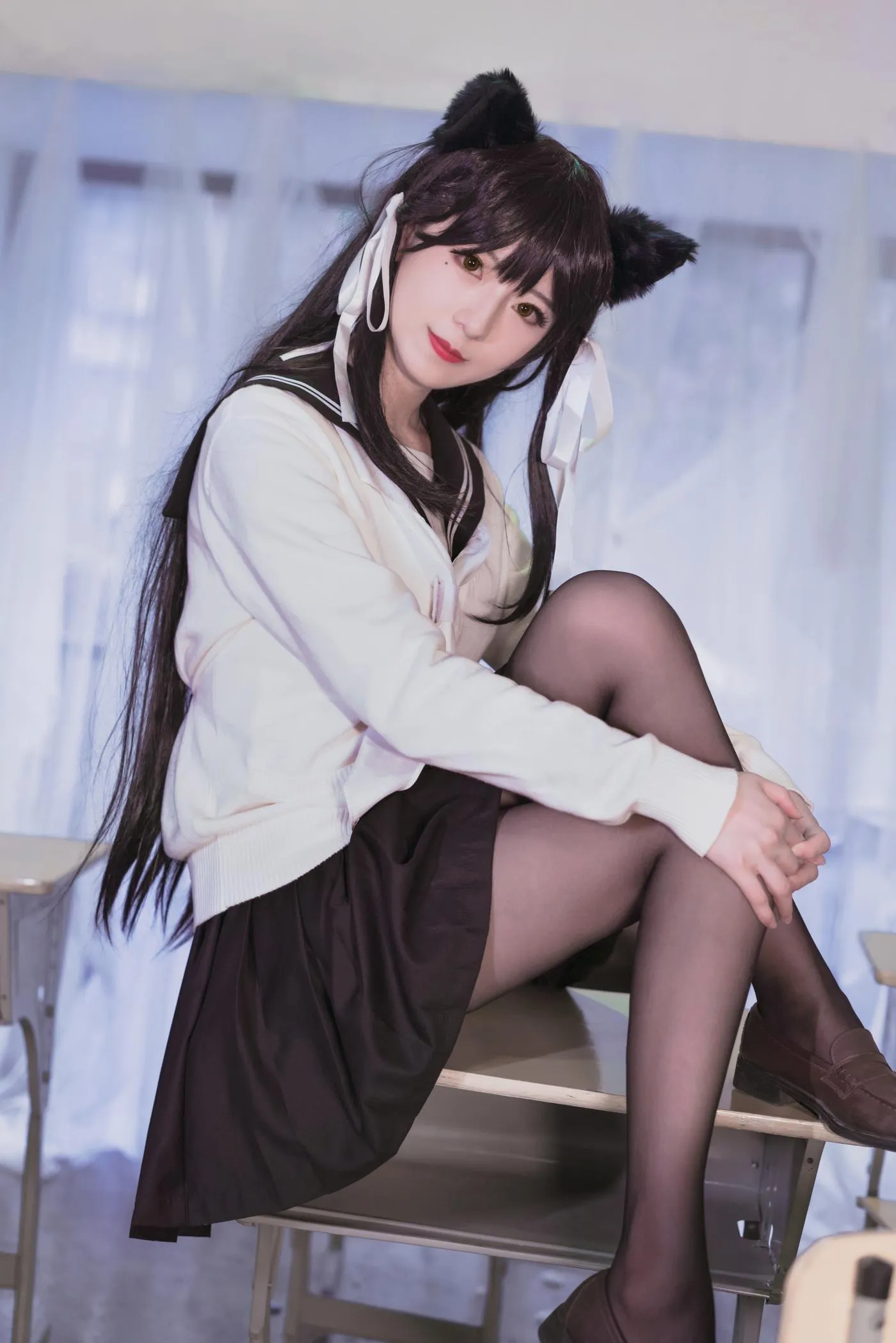 弥音音 – NO.27 爱宕校服 [10P]插图5