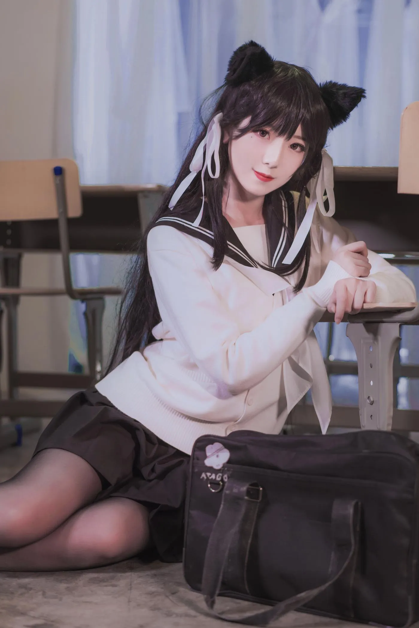 弥音音 – NO.27 爱宕校服 [10P]插图7