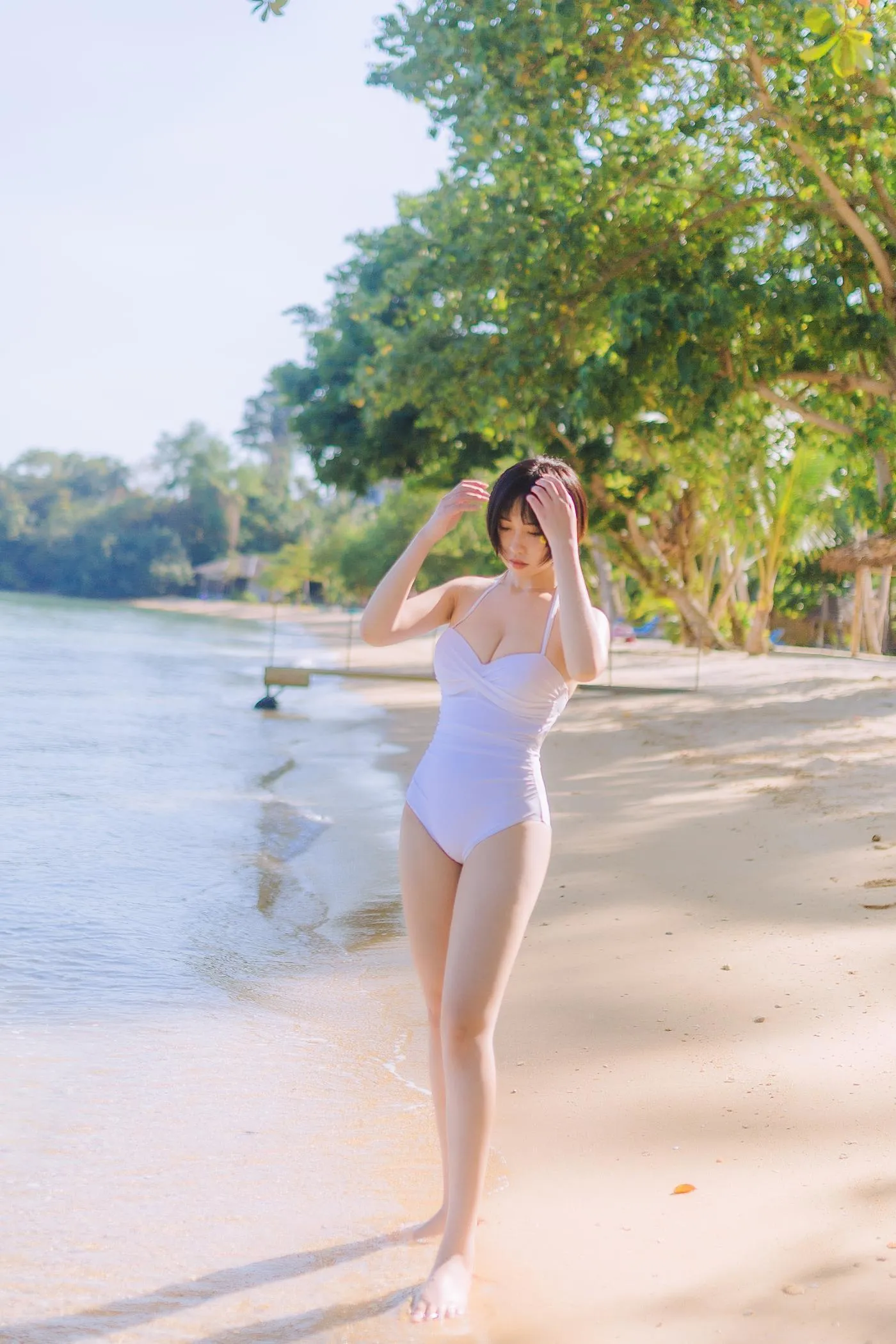 念雪ww – NO.17 白色泳衣 [30P]插图