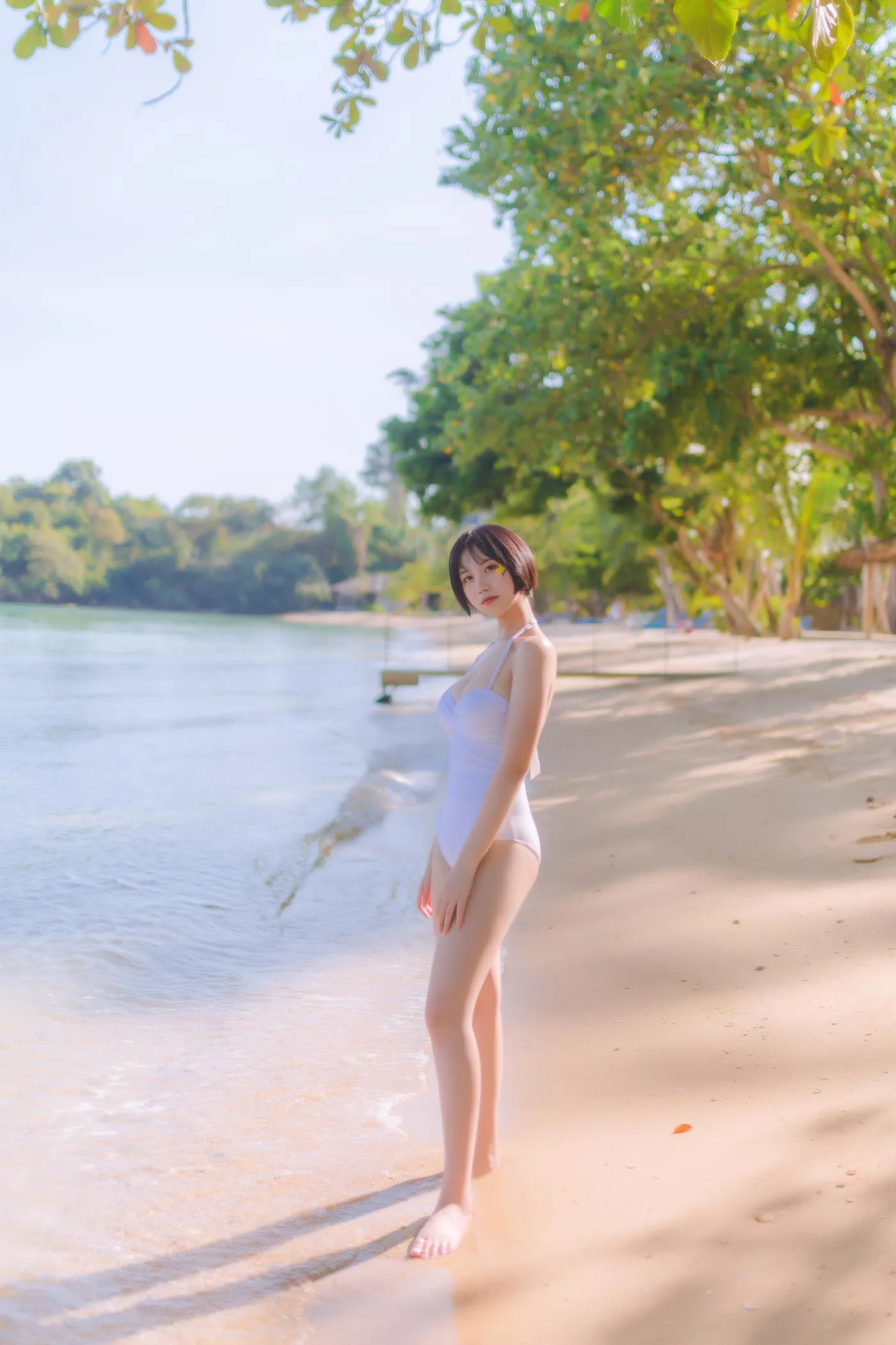 念雪ww – NO.17 白色泳衣 [30P]插图1