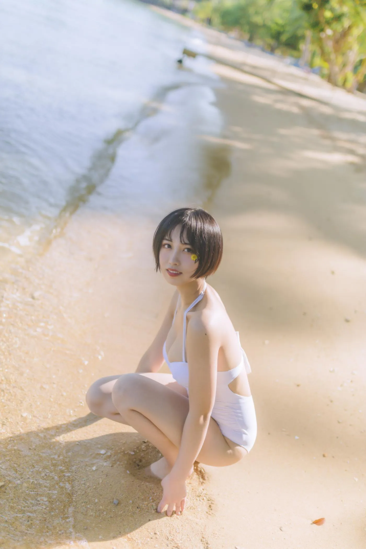 念雪ww – NO.17 白色泳衣 [30P]插图2