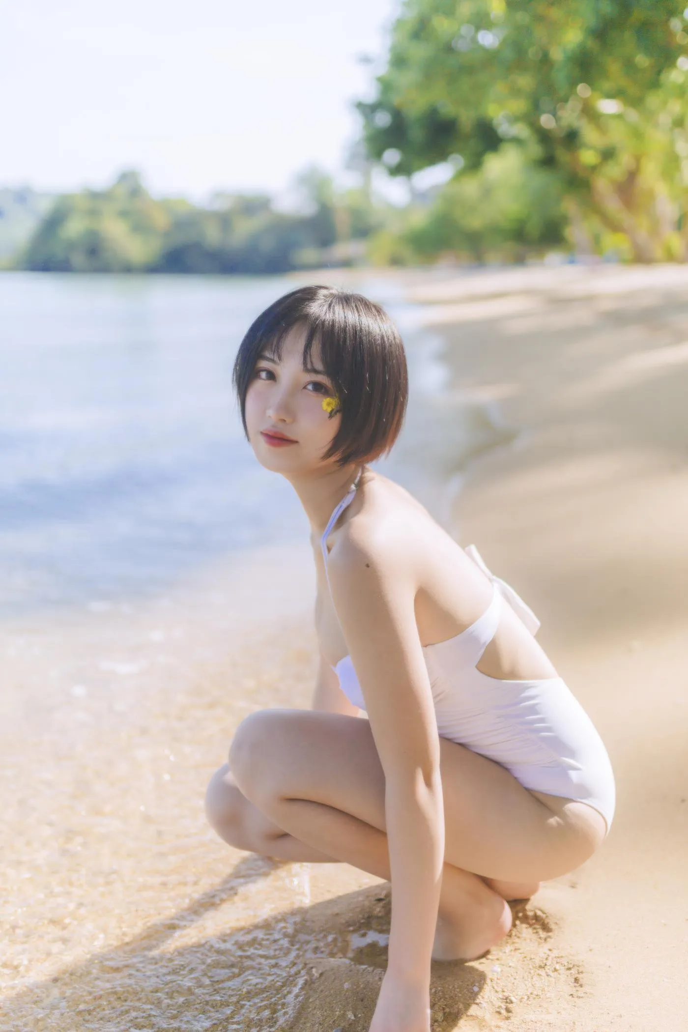 念雪ww – NO.17 白色泳衣 [30P]插图3
