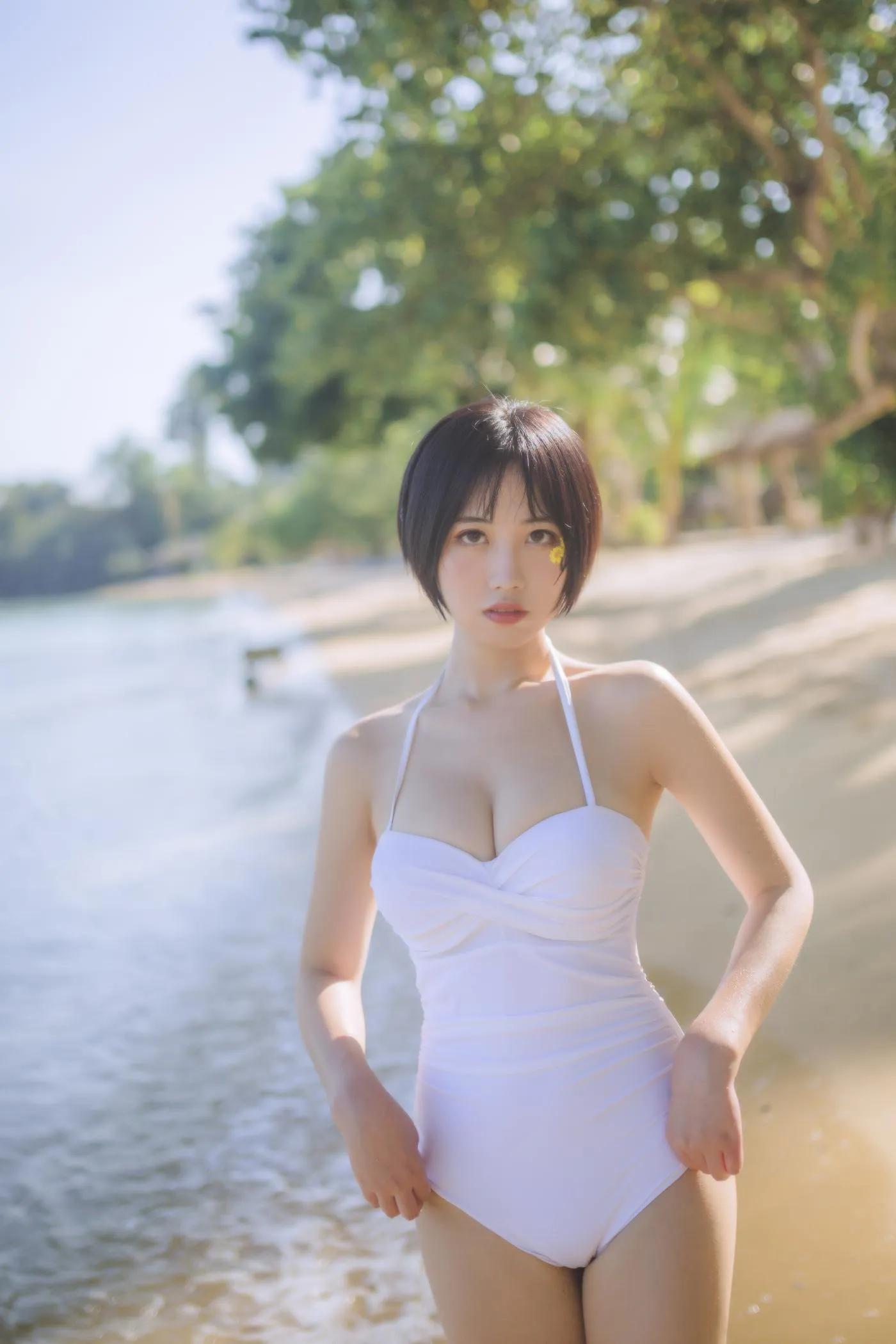 念雪ww – NO.17 白色泳衣 [30P]插图6