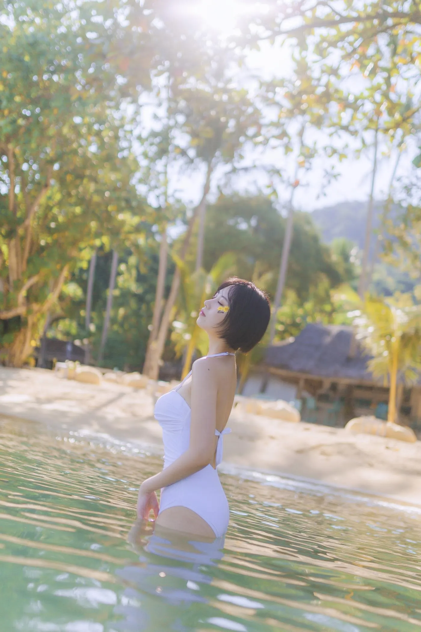 念雪ww – NO.17 白色泳衣 [30P]插图3
