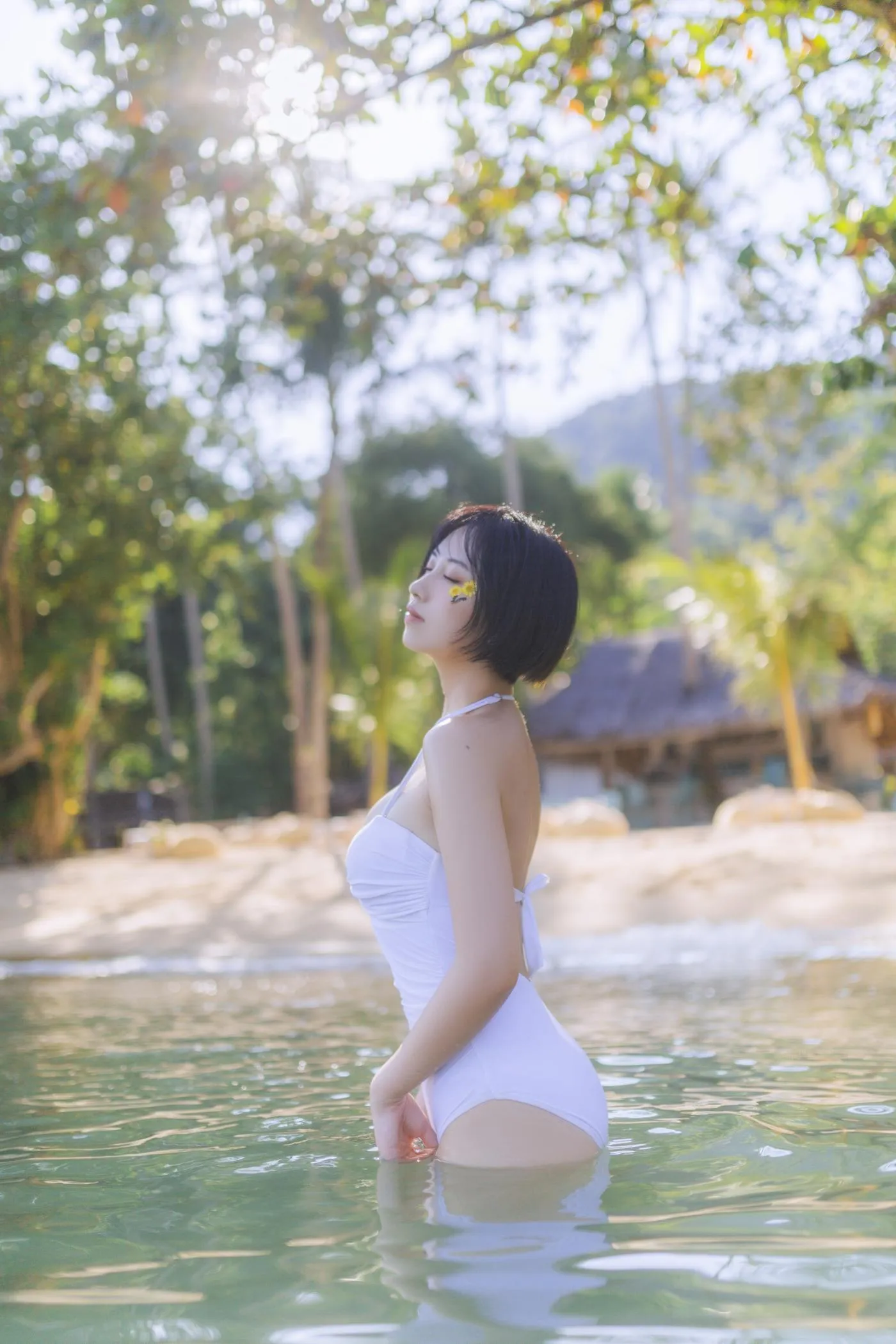 念雪ww – NO.17 白色泳衣 [30P]插图4