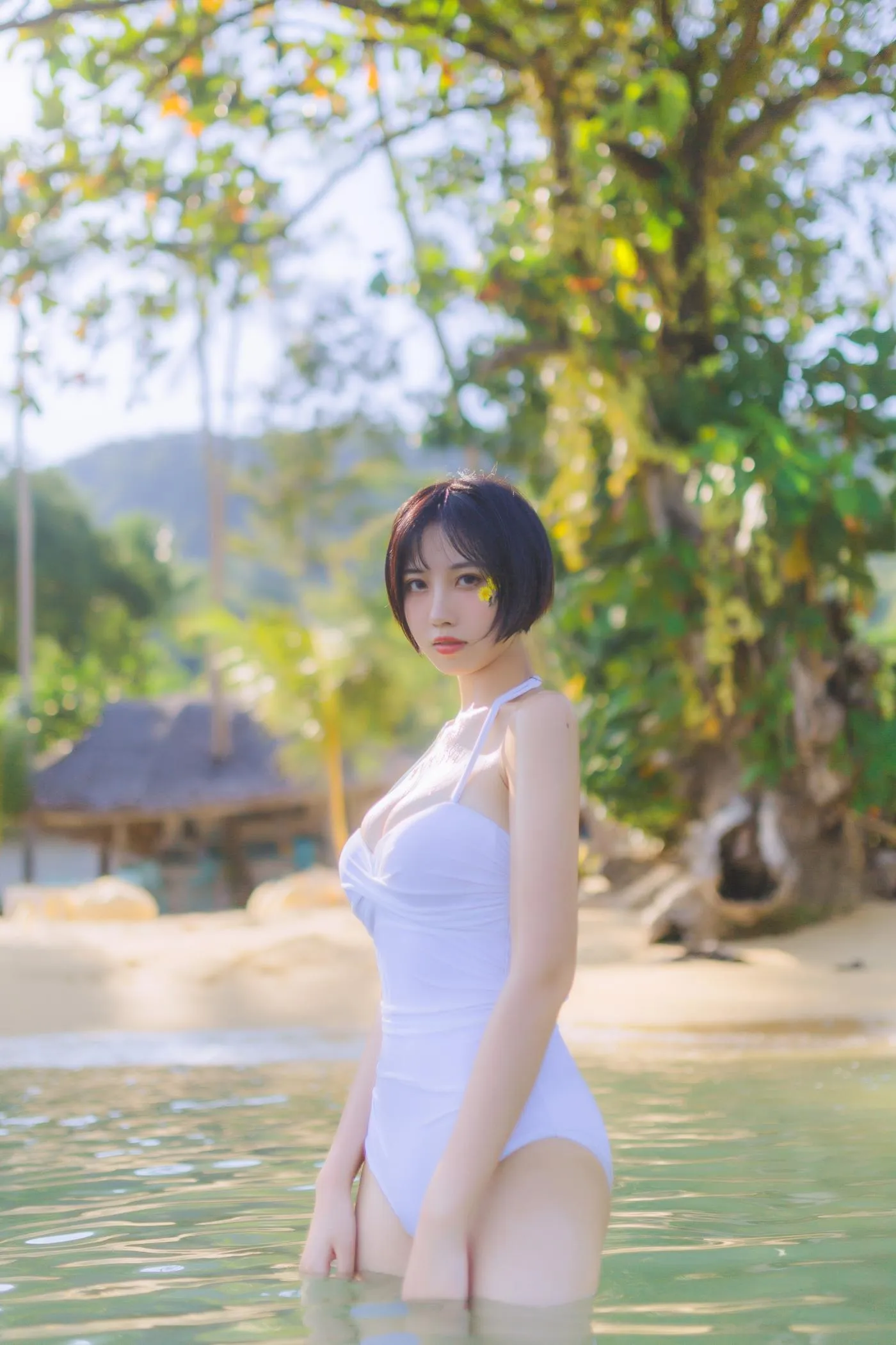 念雪ww – NO.17 白色泳衣 [30P]插图5