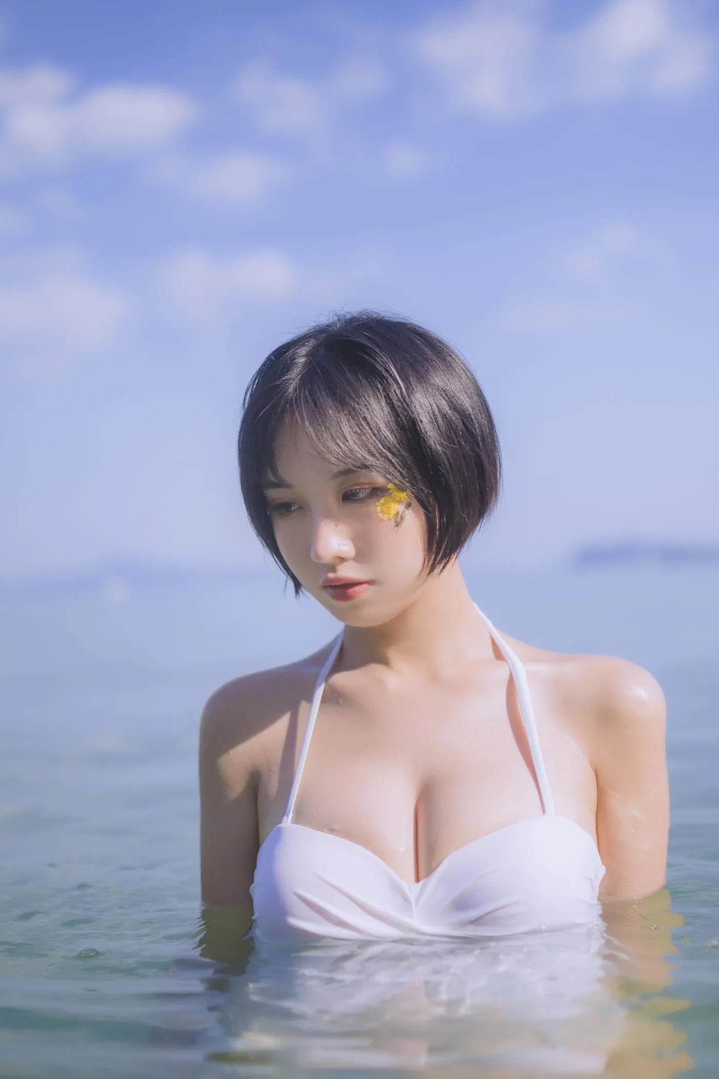 念雪ww – NO.17 白色泳衣 [30P]插图6