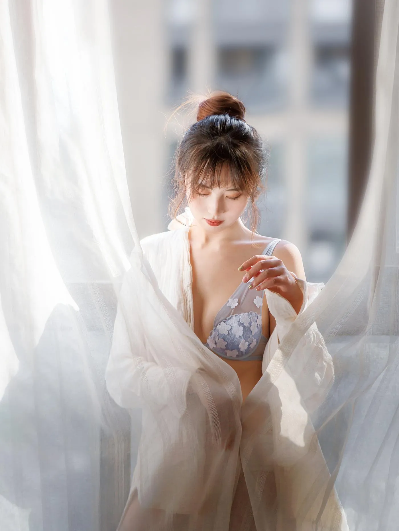 念雪ww – NO.21 居家蓝色 [25P]插图5