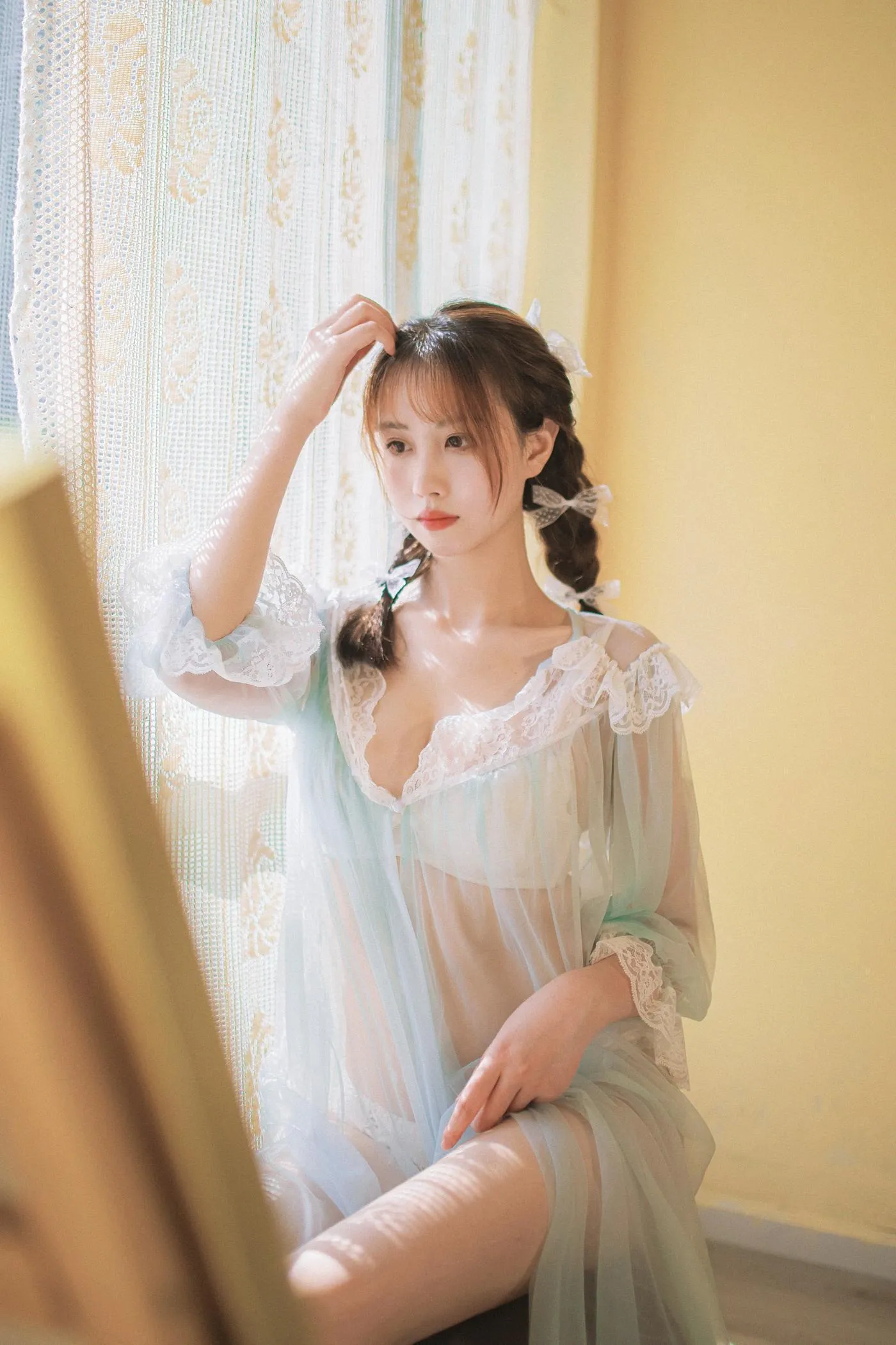 念雪ww – NO.22 蓝纱衣 [40P]插图1