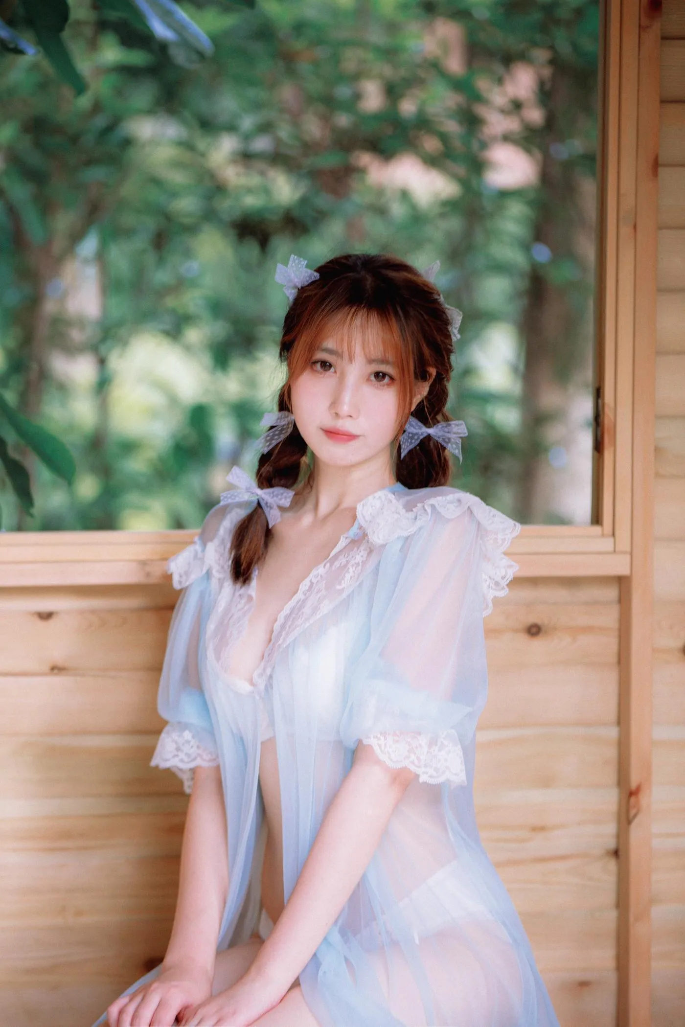 念雪ww – NO.22 蓝纱衣 [40P]插图1