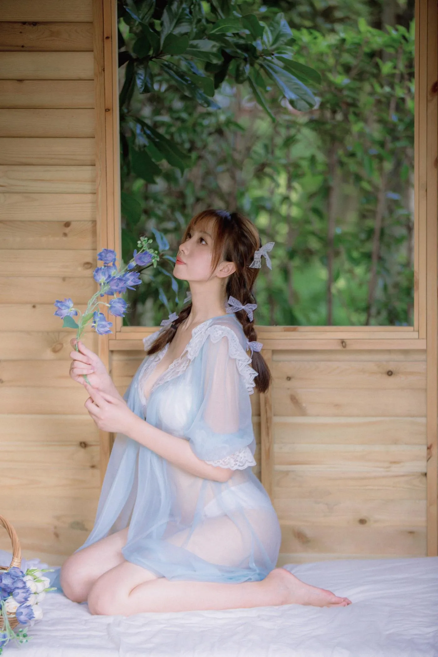 念雪ww – NO.22 蓝纱衣 [40P]插图2