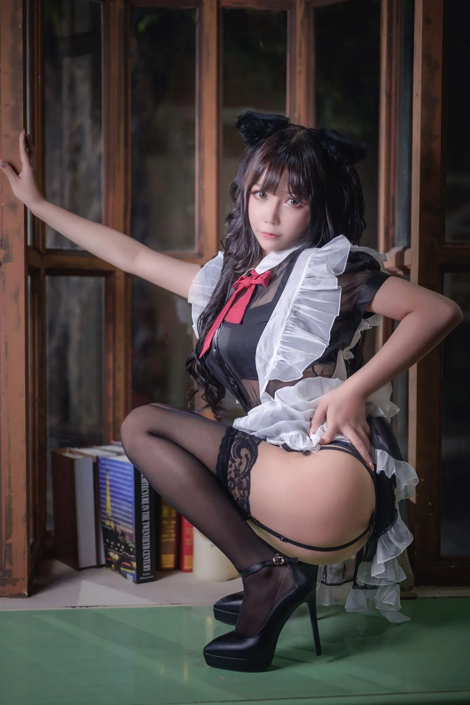 抱走莫子AA – NO.26 黑絲貓咪小女仆 [44P]插图