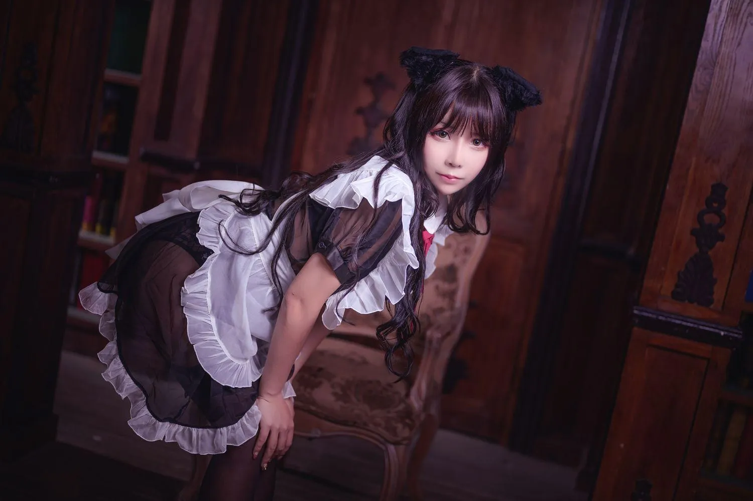 抱走莫子AA – NO.26 黑絲貓咪小女仆 [44P]插图4