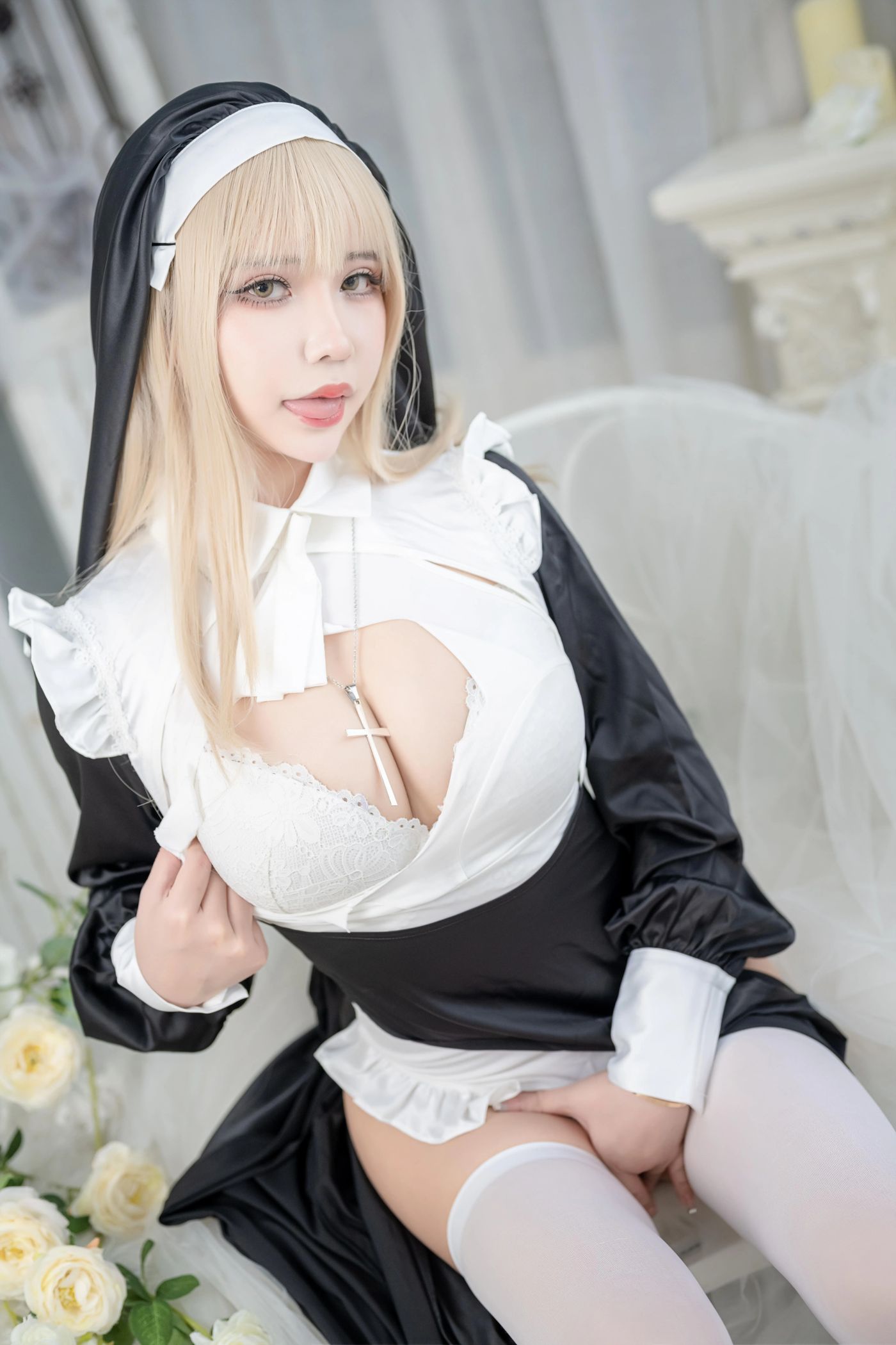 抱走莫子aa – NO.40 生日特辑 修女-正片 [57P]插图6
