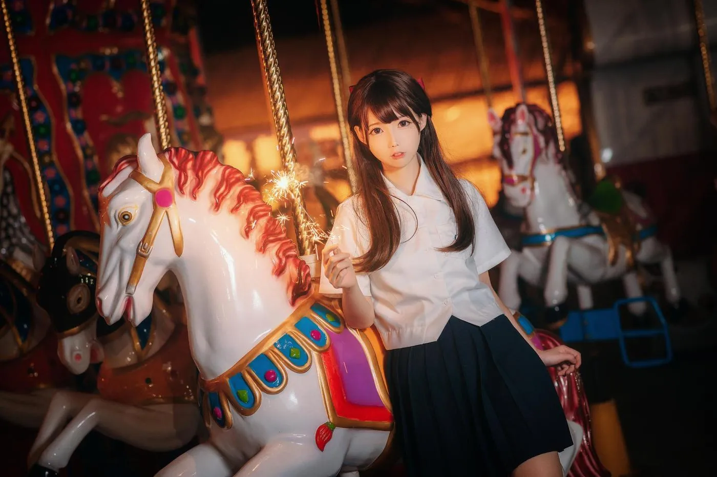 拿相机的执义 – NO.03 日系jk少女写真“一起来放烟火吧！♡♡♡♡ [9P]插图6