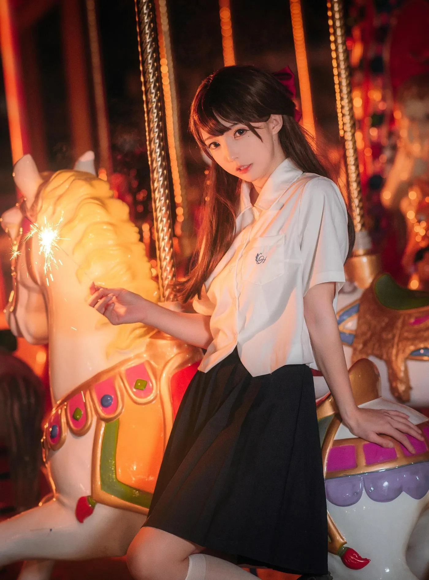 拿相机的执义 – NO.03 日系jk少女写真“一起来放烟火吧！♡♡♡♡ [9P]插图8