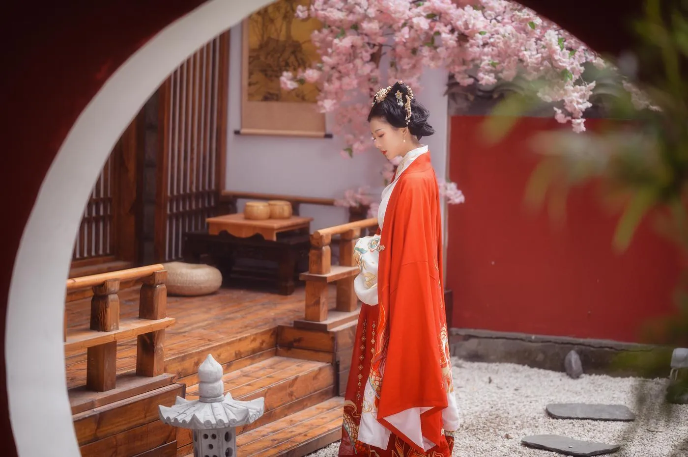 拿相机的执义 – NO.16 『汉服写真』“酒黯乡魂，追旅思，夜夜除非，好梦留人睡。明月楼高休独倚，酒入愁肠，化作相思泪” [10P]插图8